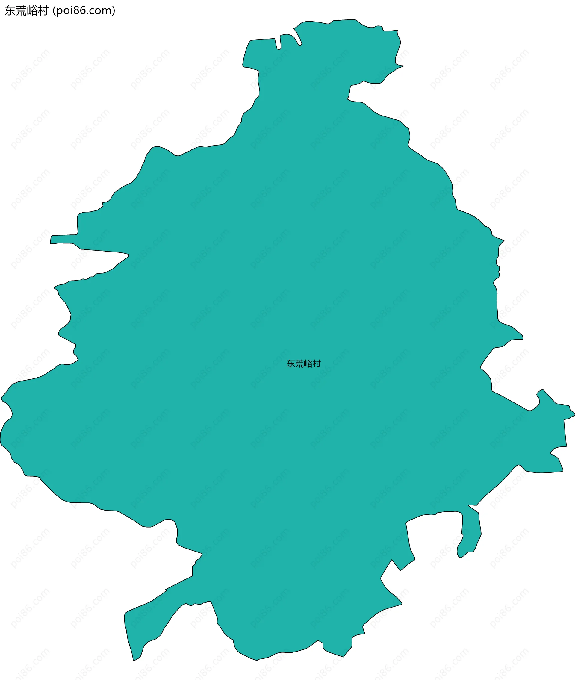 东荒峪村边界地图