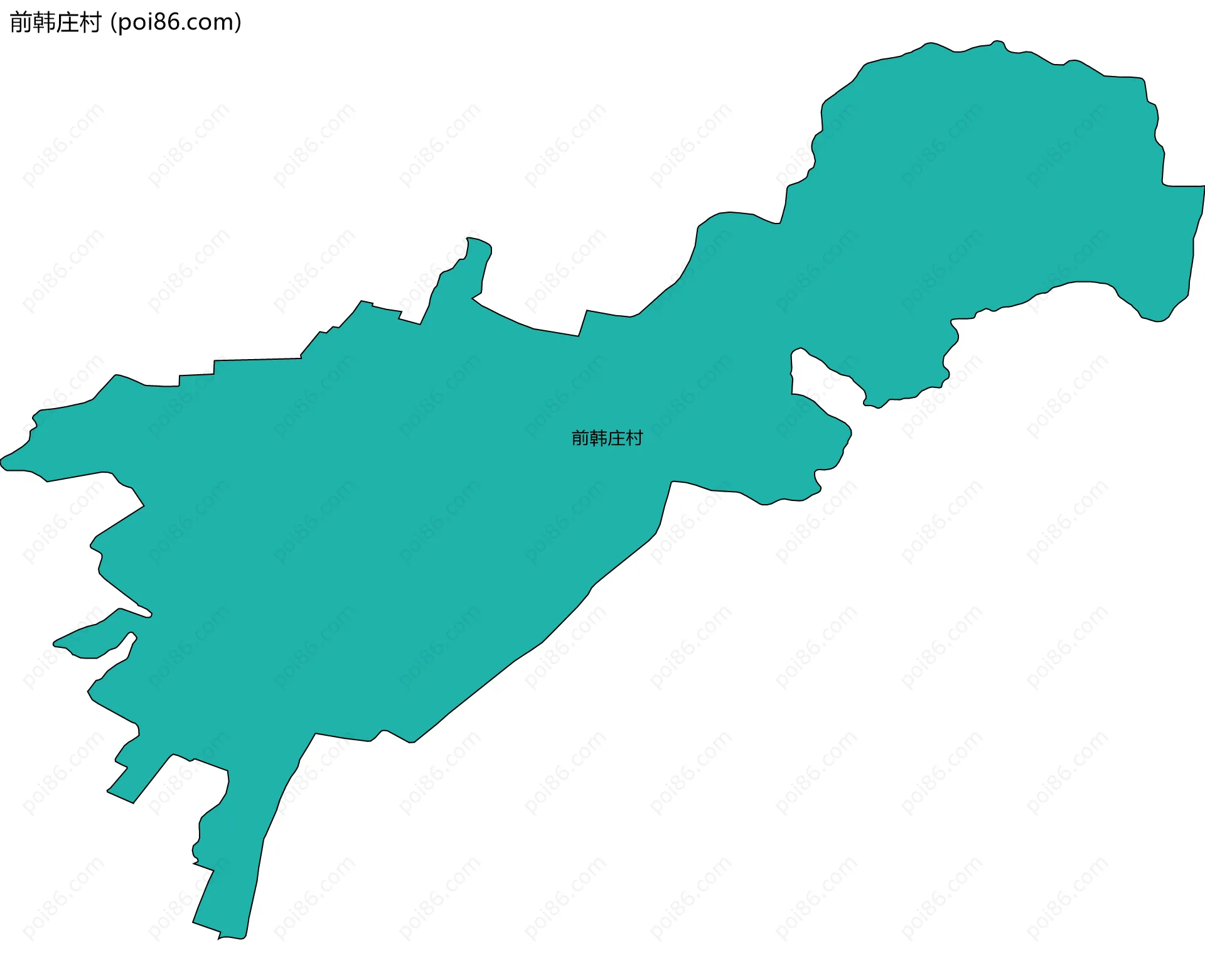 前韩庄村边界地图