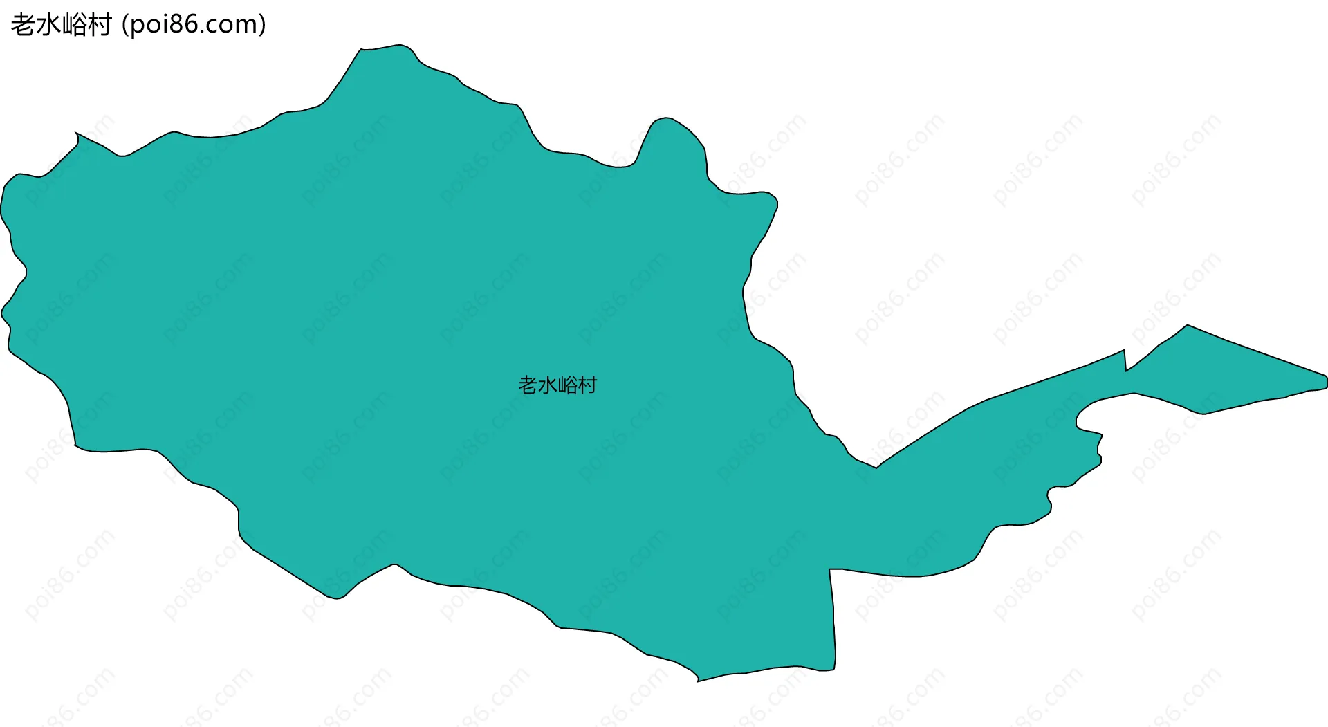 老水峪村边界地图