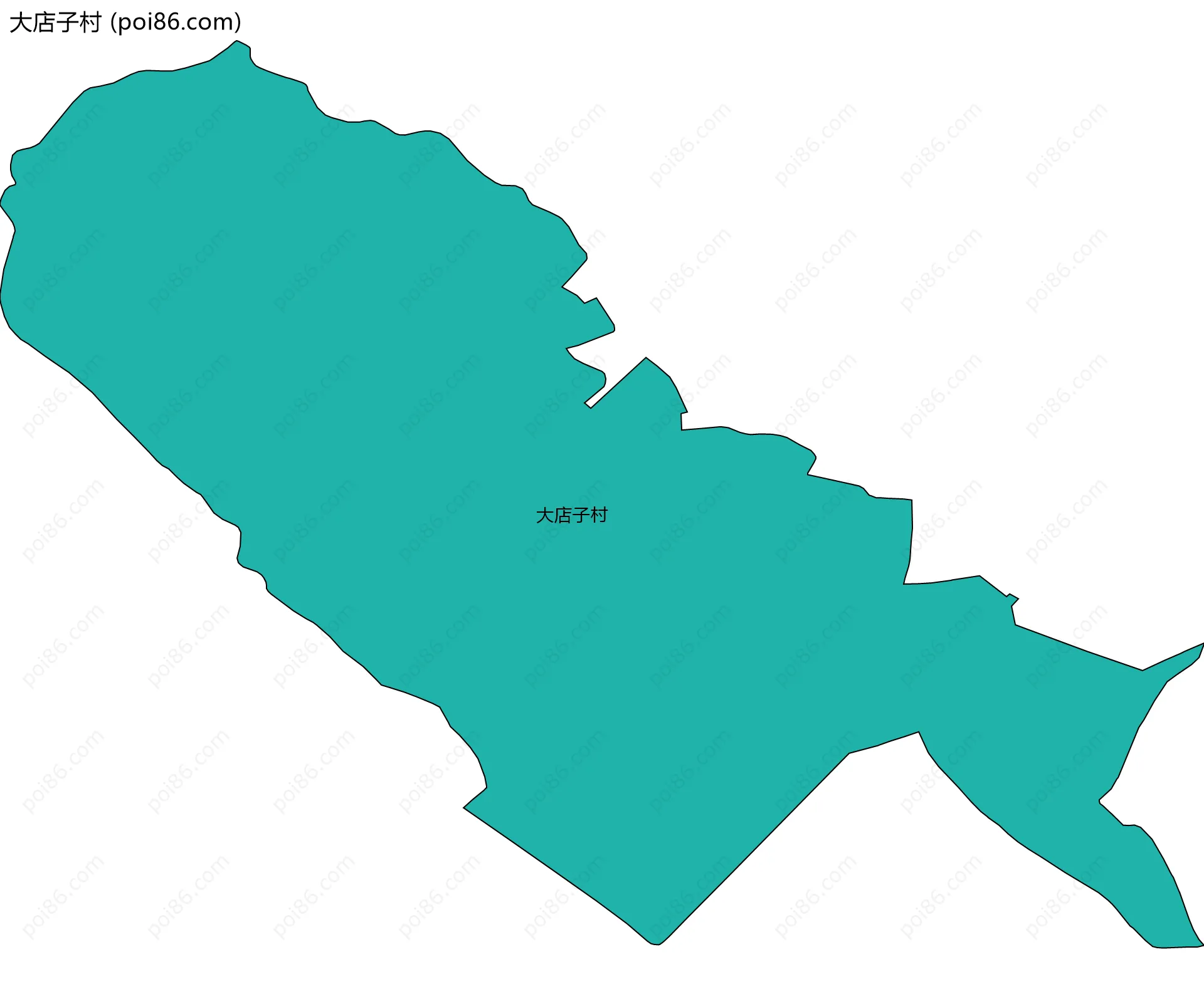 大店子村边界地图