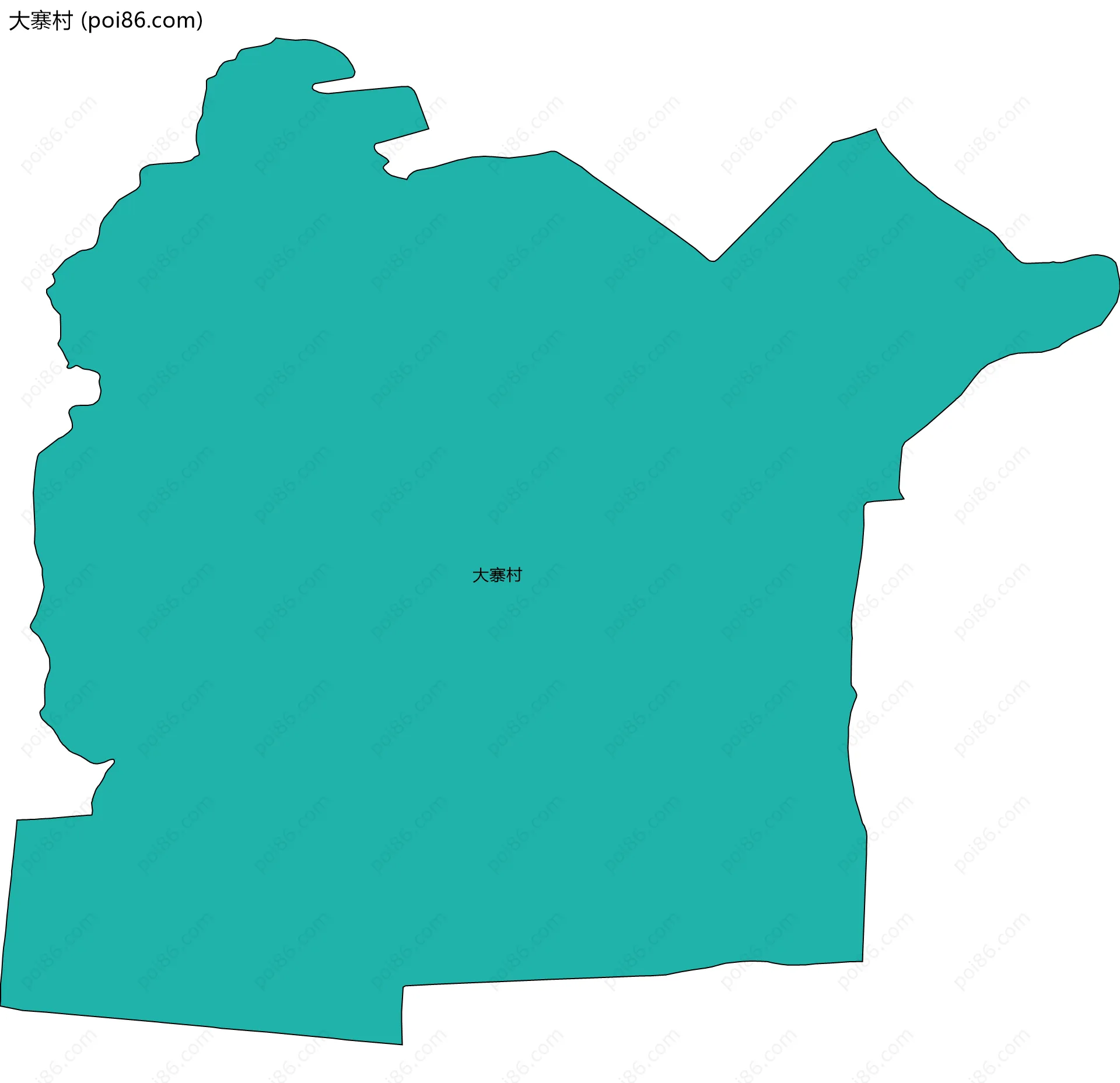 大寨村边界地图