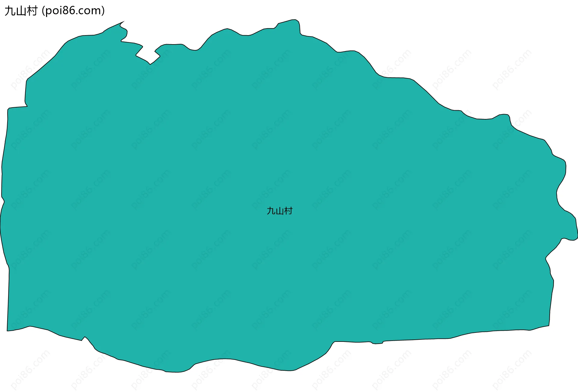 九山村边界地图