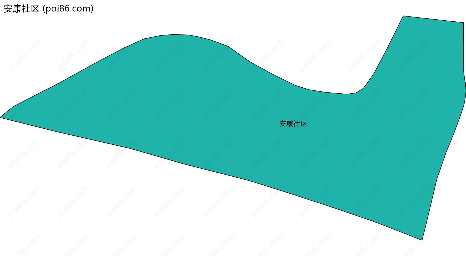 安康社区边界地图