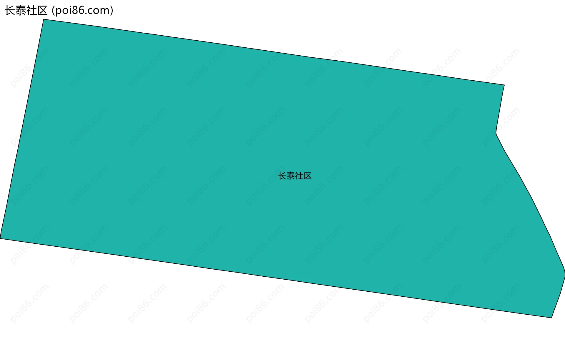 长泰社区边界地图
