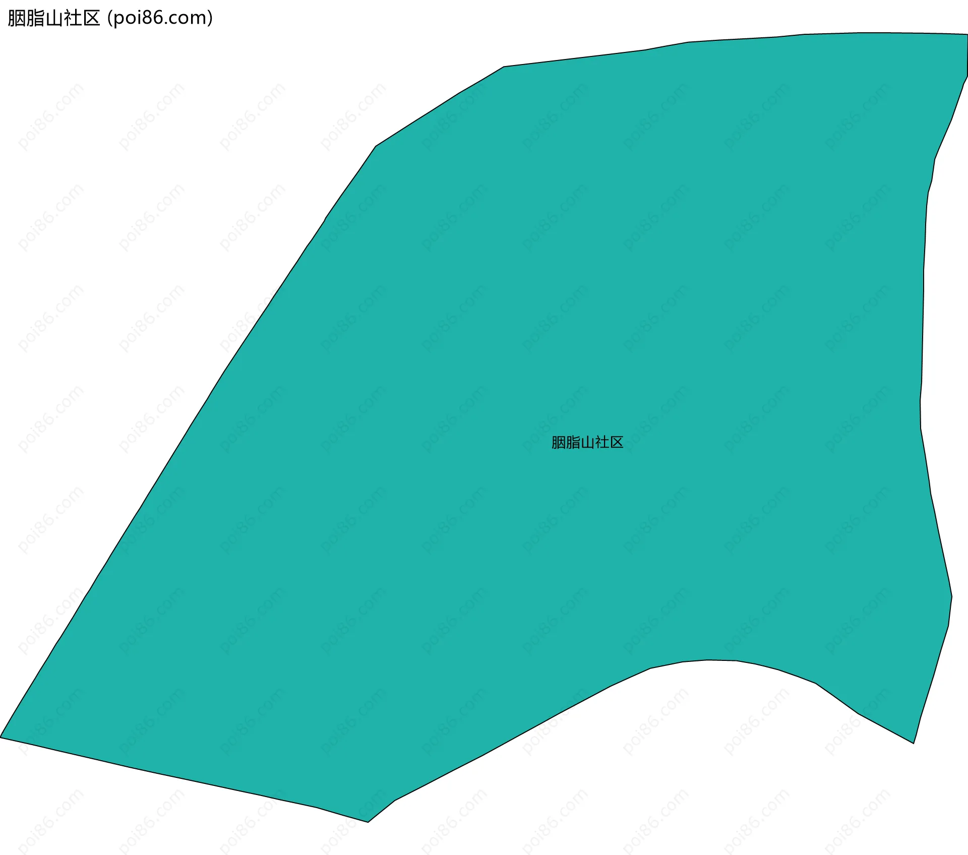 胭脂山社区边界地图