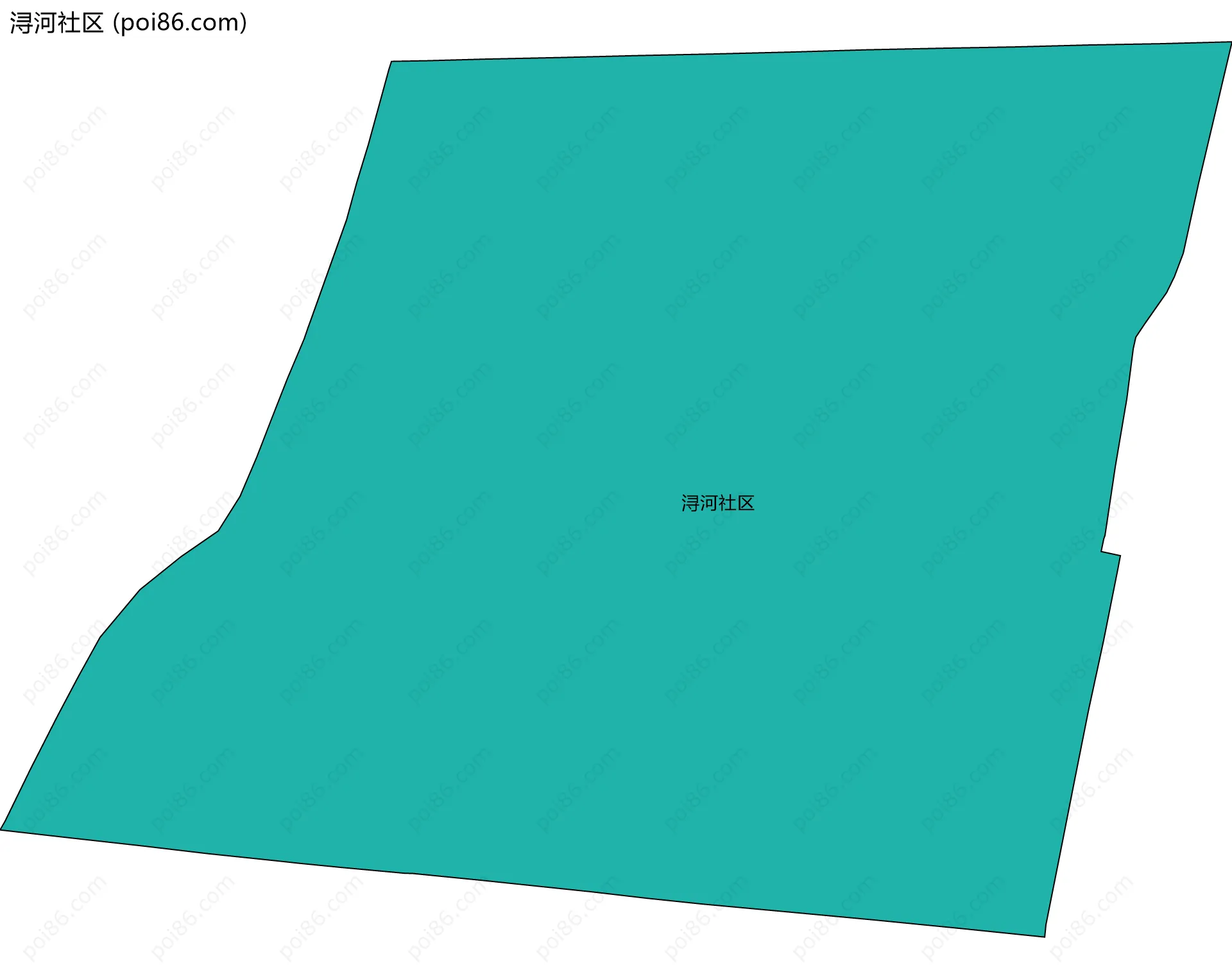 浔河社区边界地图