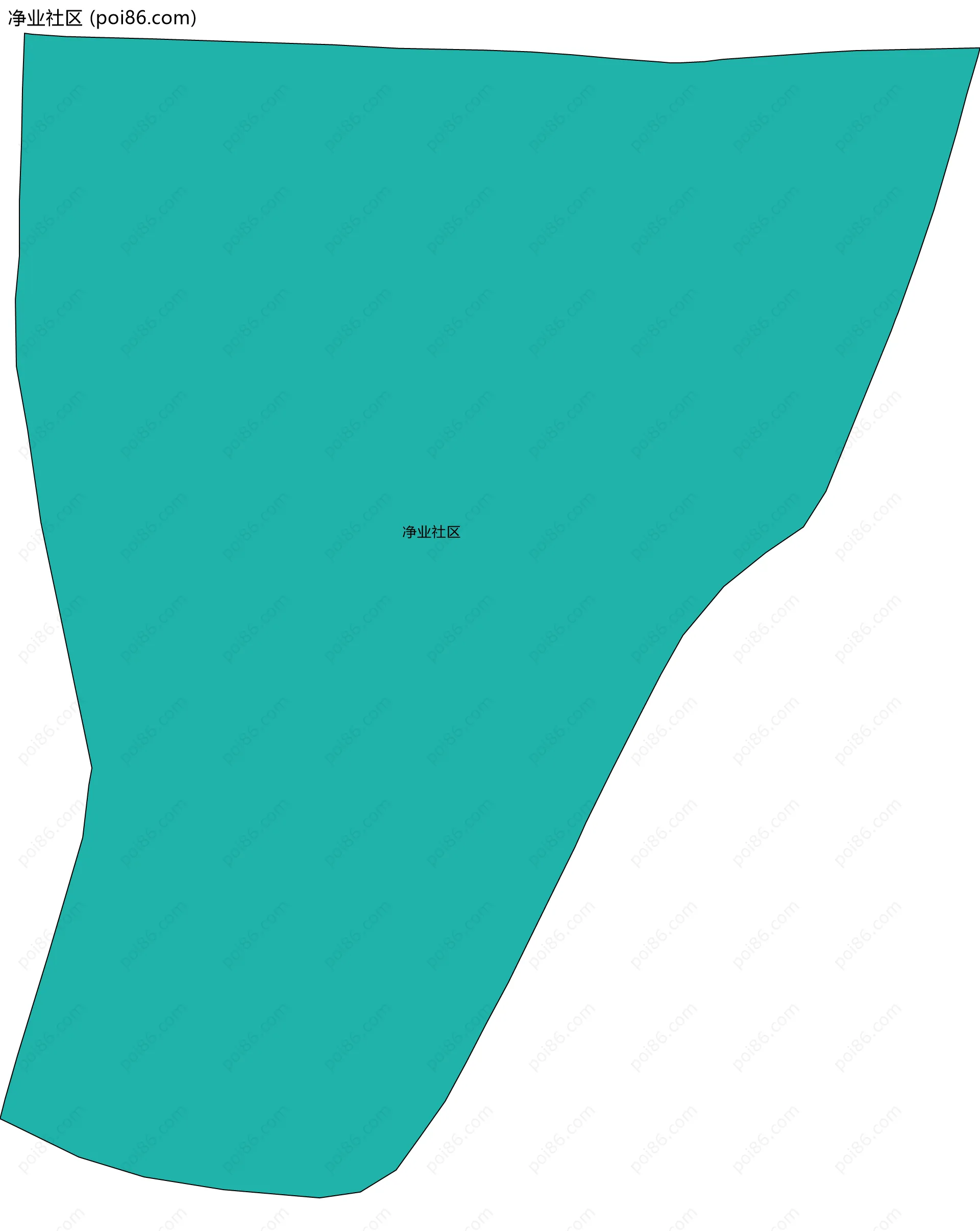 净业社区边界地图