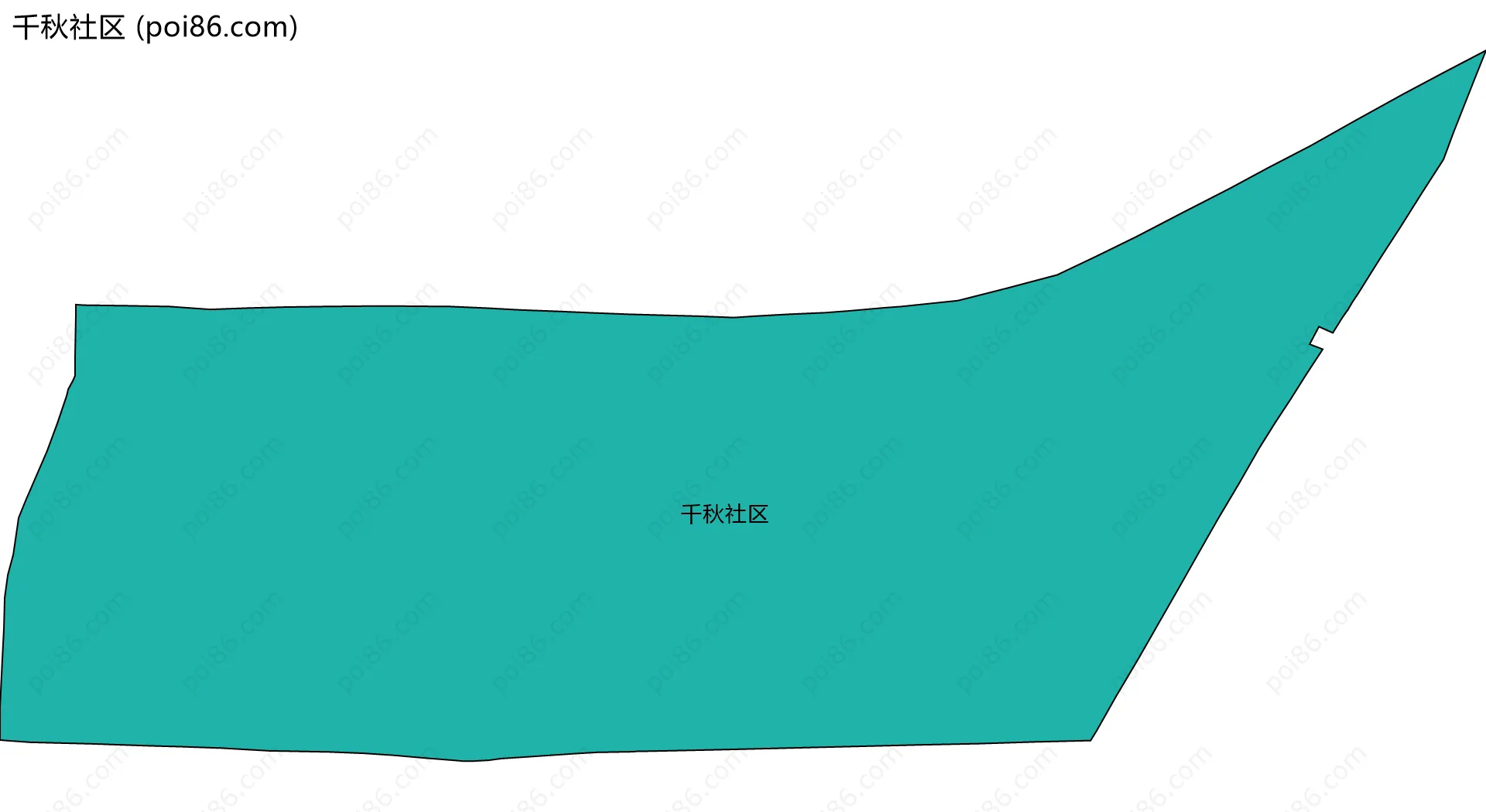 千秋社区边界地图