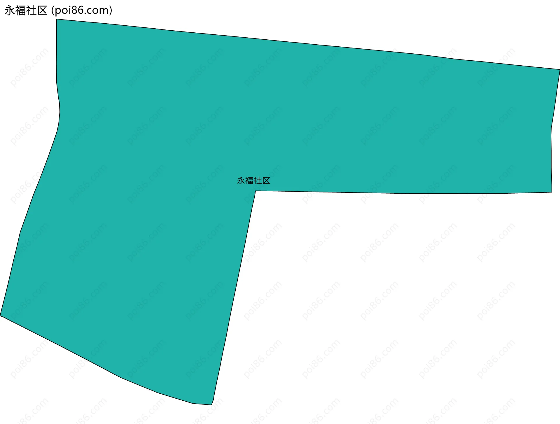 永福社区边界地图