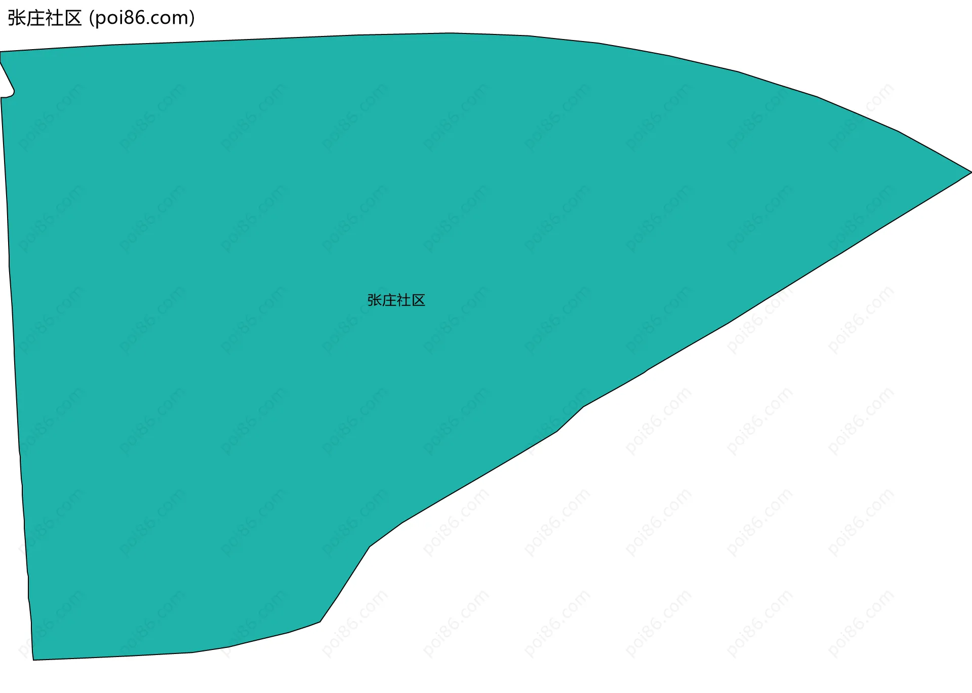 张庄社区边界地图