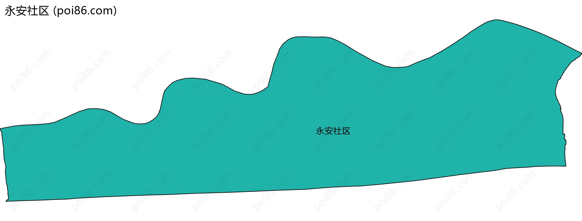 永安社区边界地图