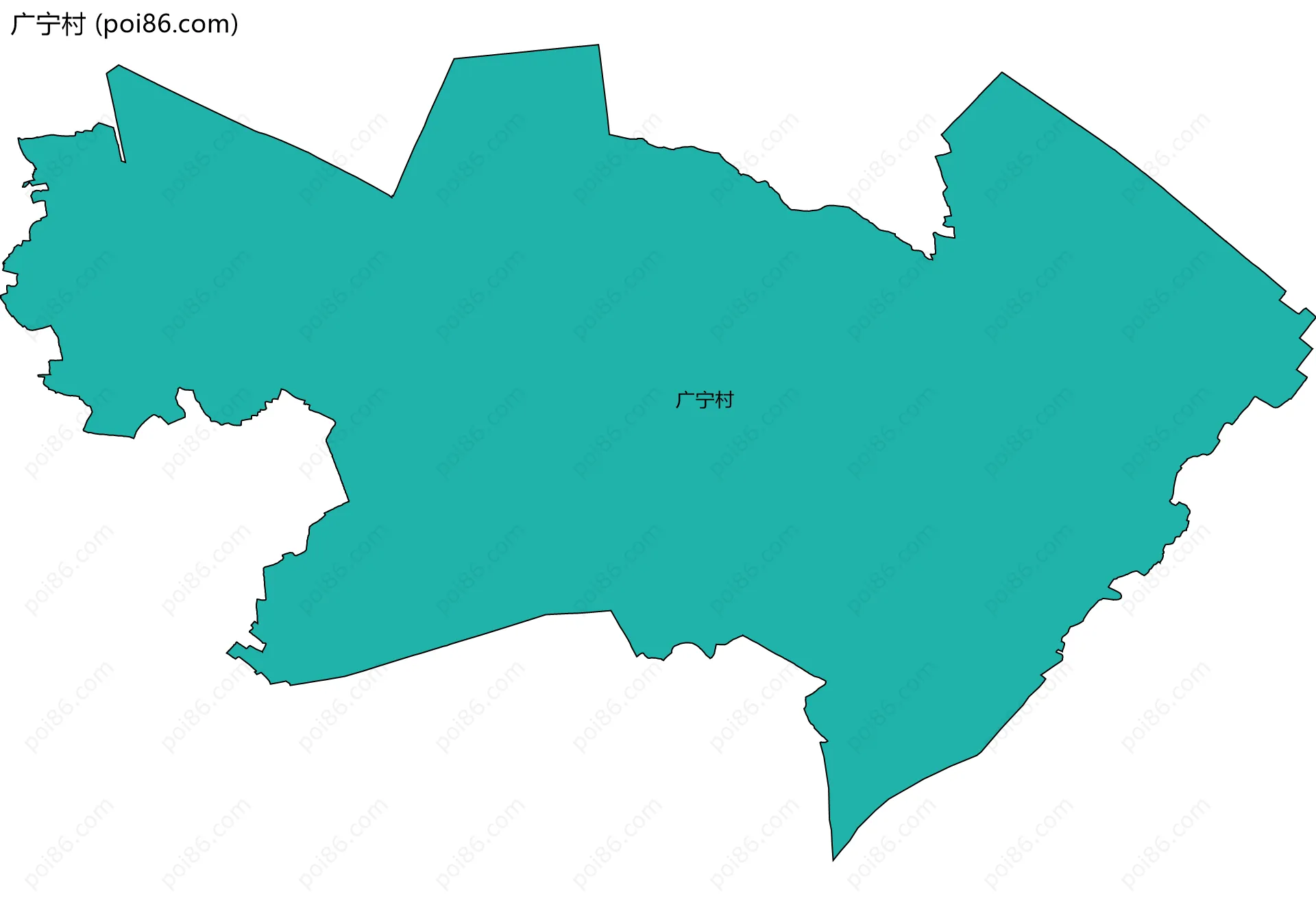 广宁村边界地图
