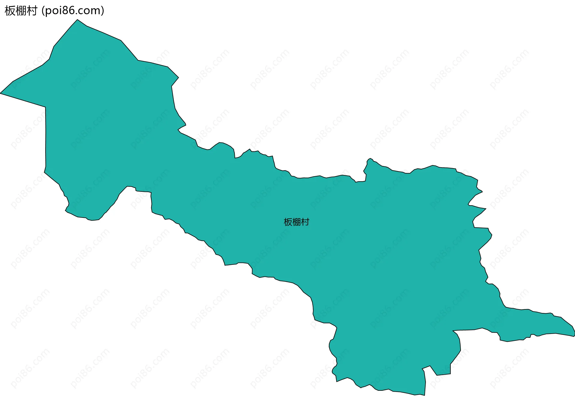 板棚村边界地图