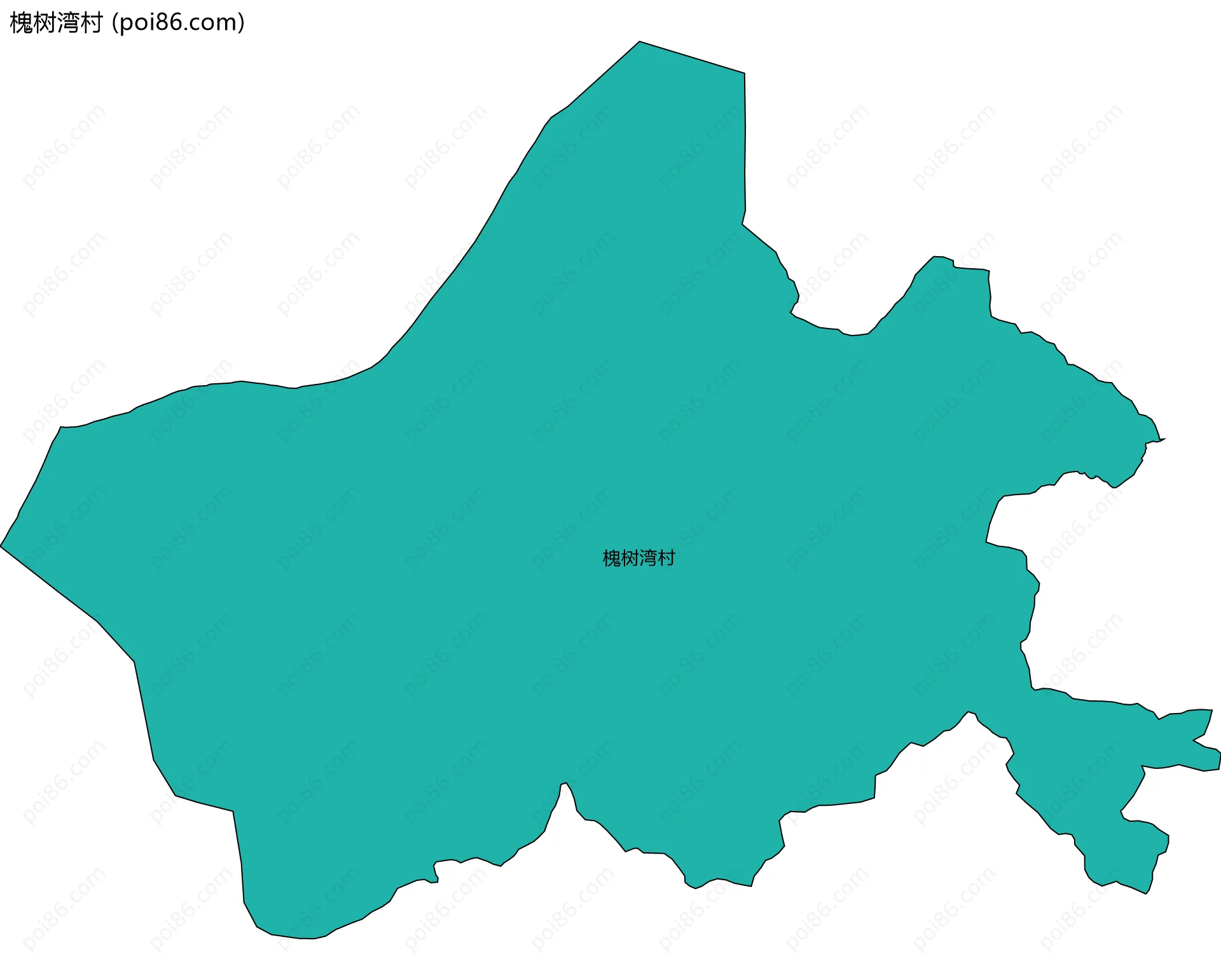 槐树湾村边界地图