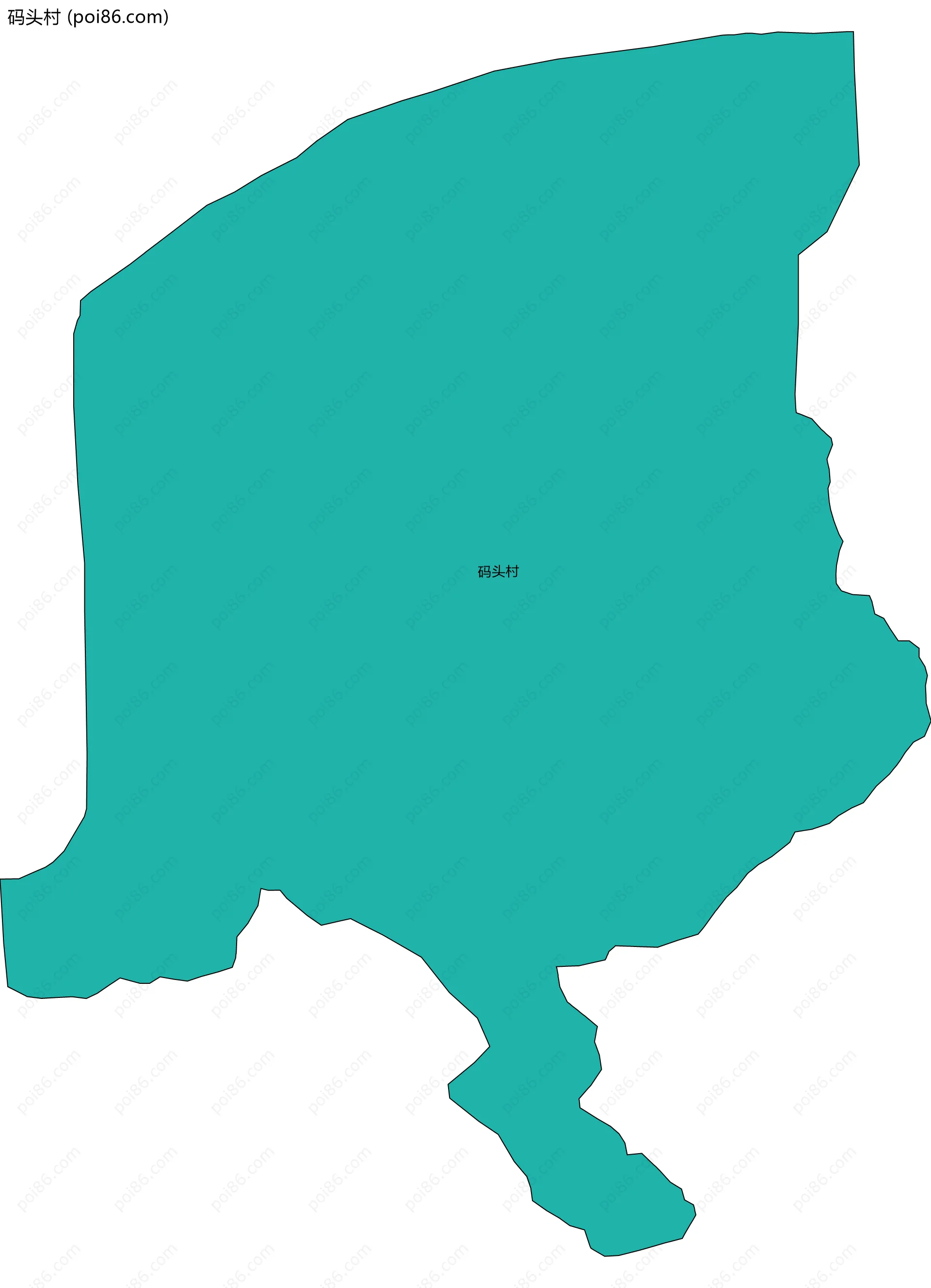 码头村边界地图