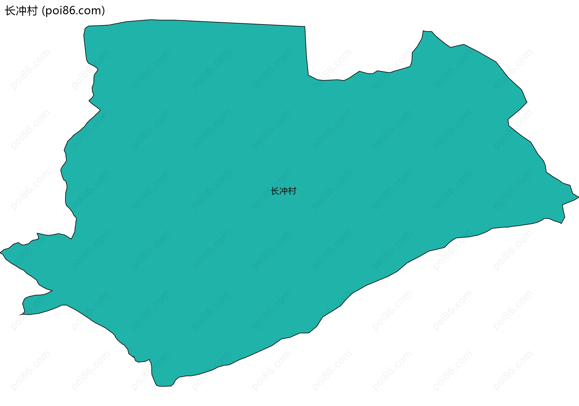 长冲村边界地图