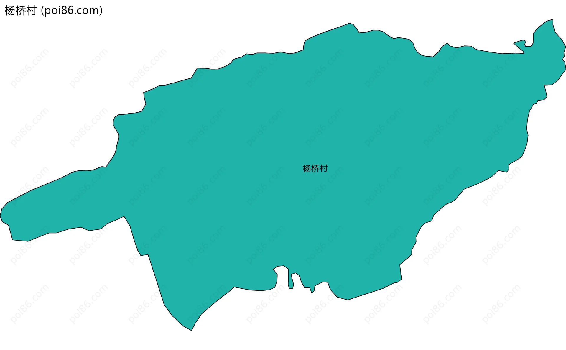 杨桥村边界地图