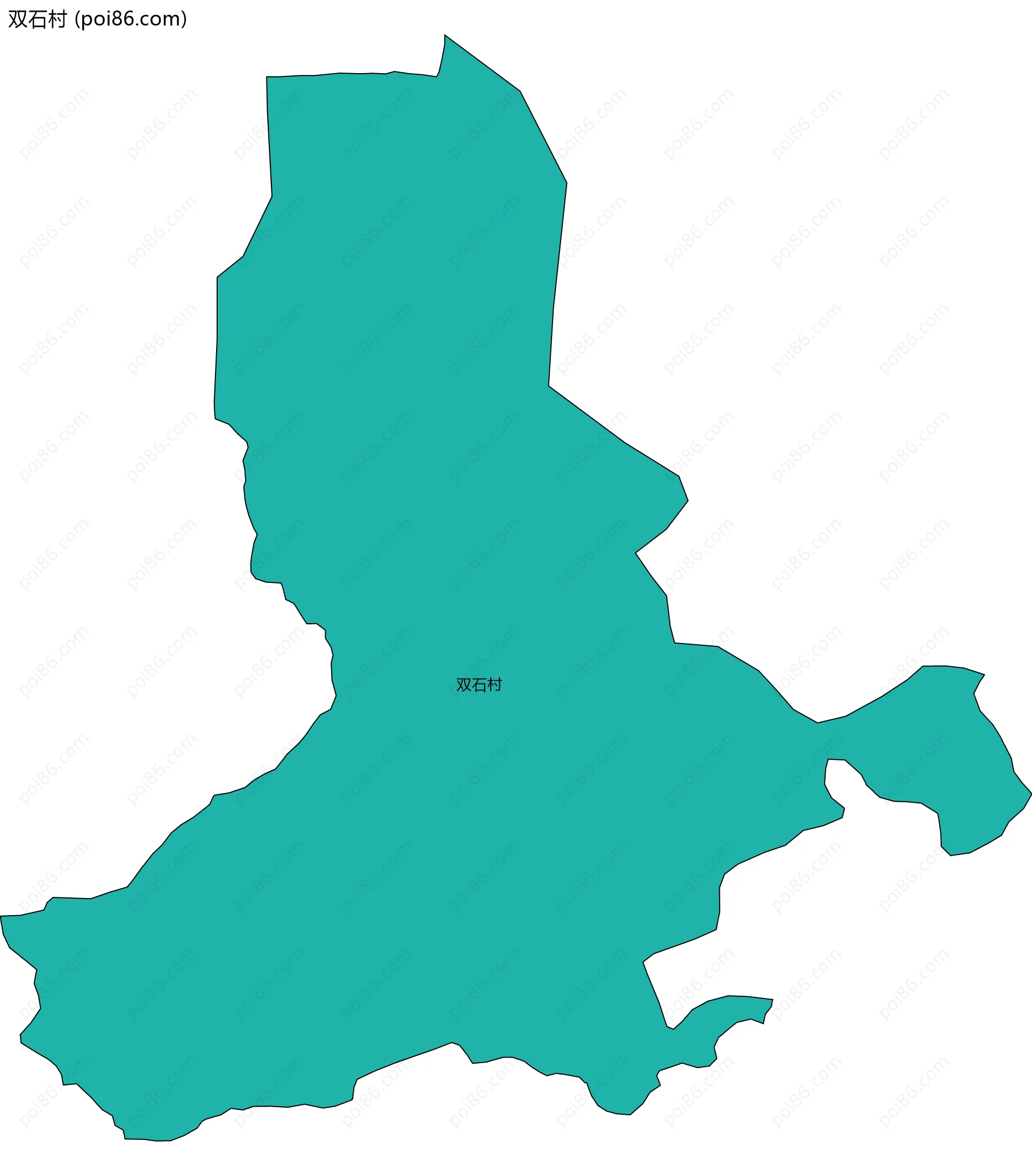 双石村边界地图