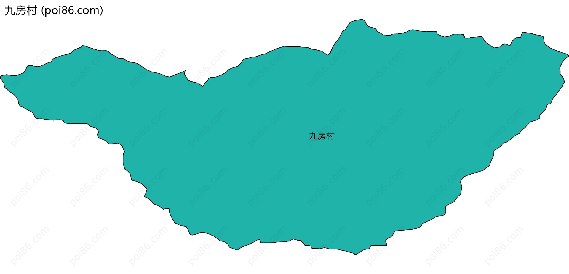 九房村边界地图