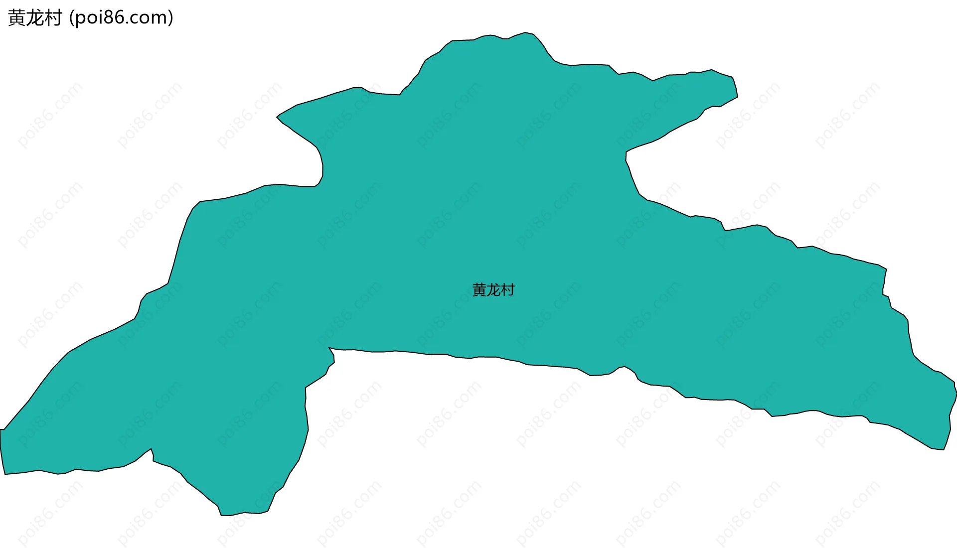 黄龙村边界地图