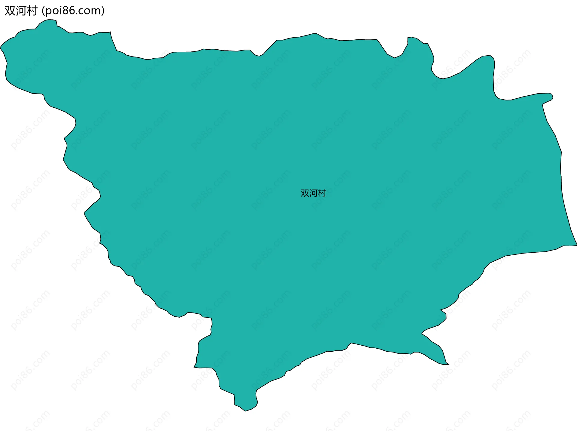双河村边界地图