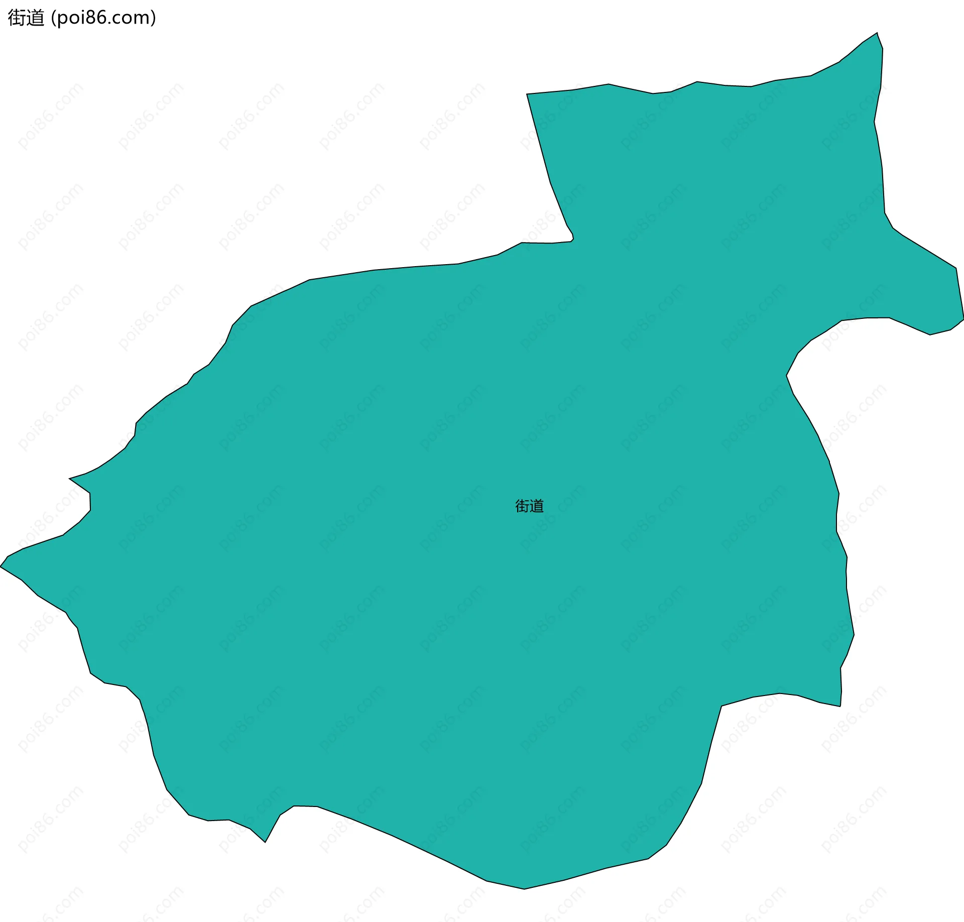 街道边界地图