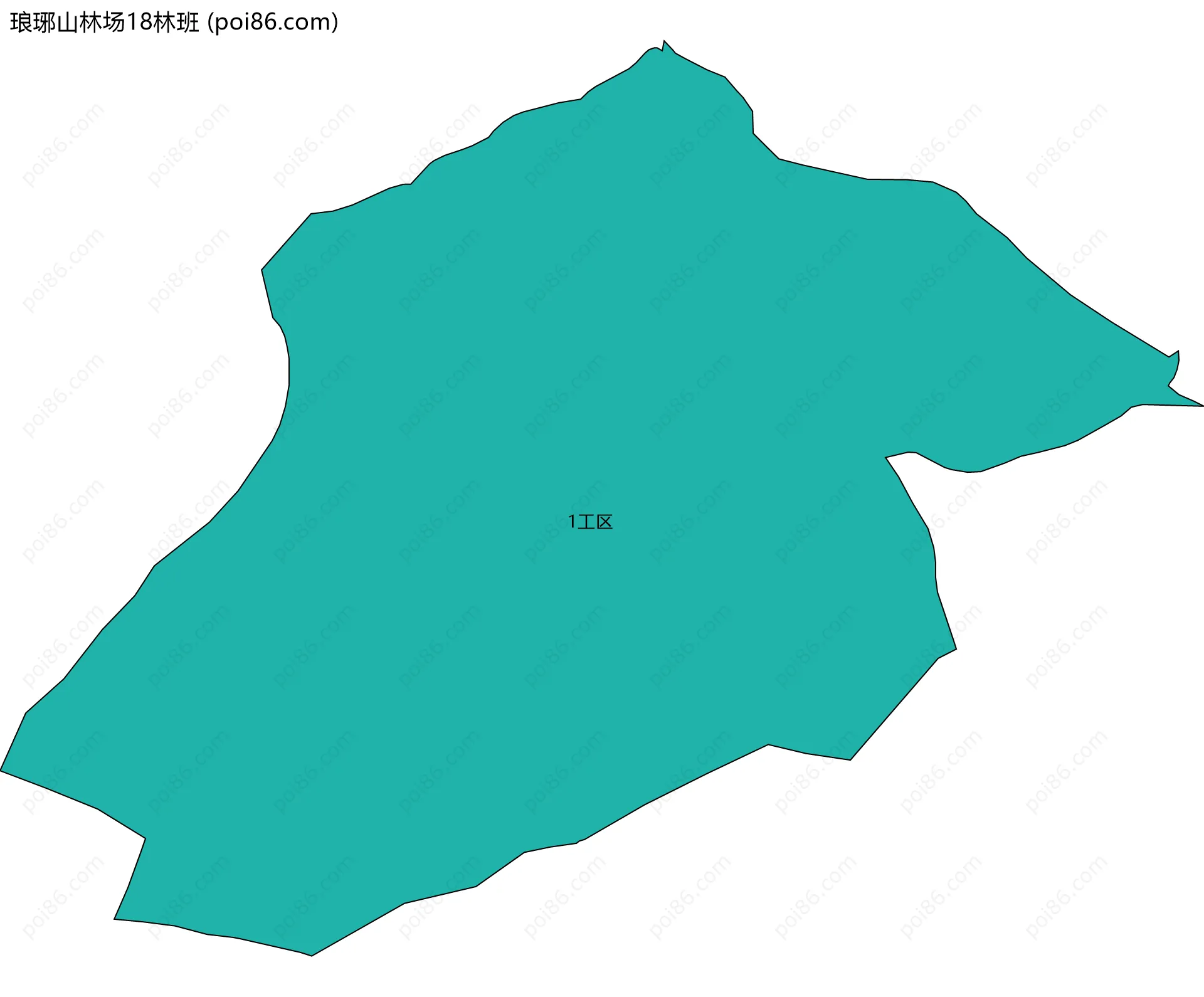 琅琊山林场18林班边界地图(五级行政区划)