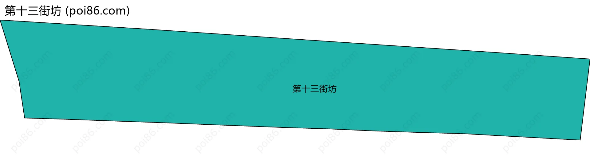 第十三街坊边界地图