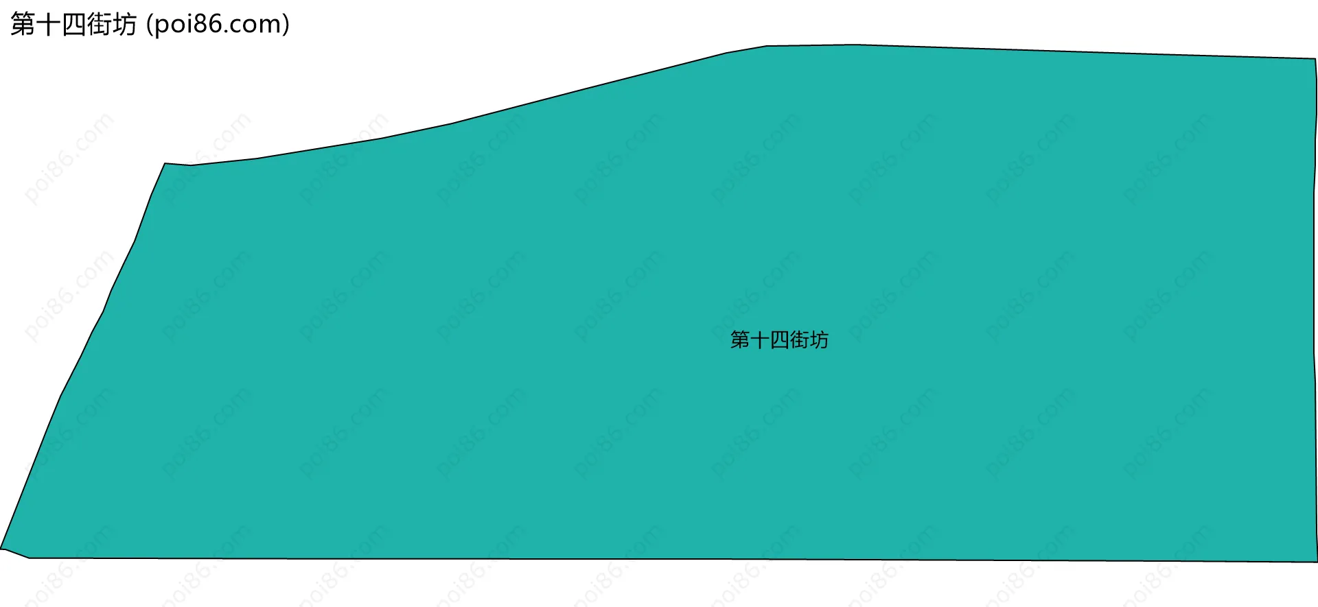 第十四街坊边界地图