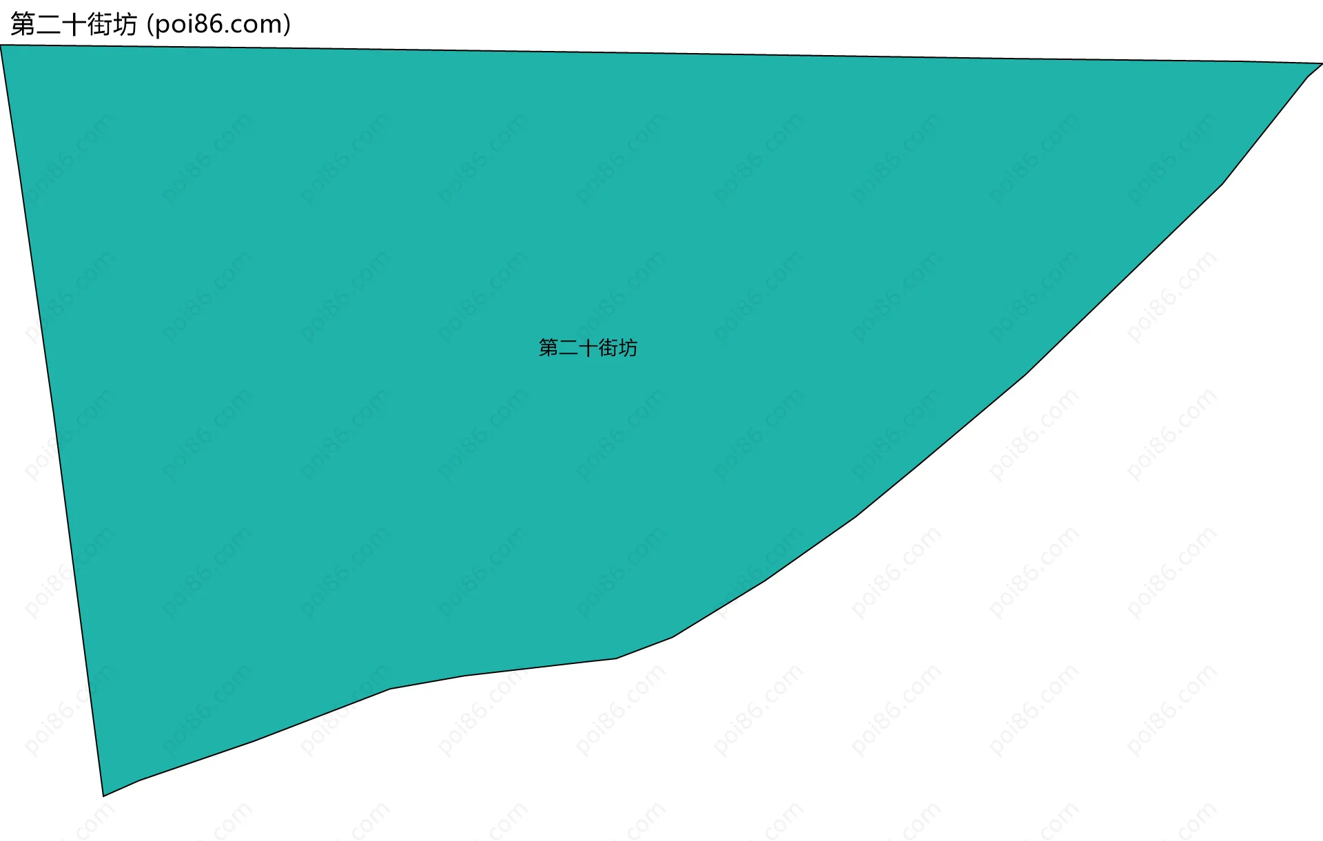 第二十街坊边界地图