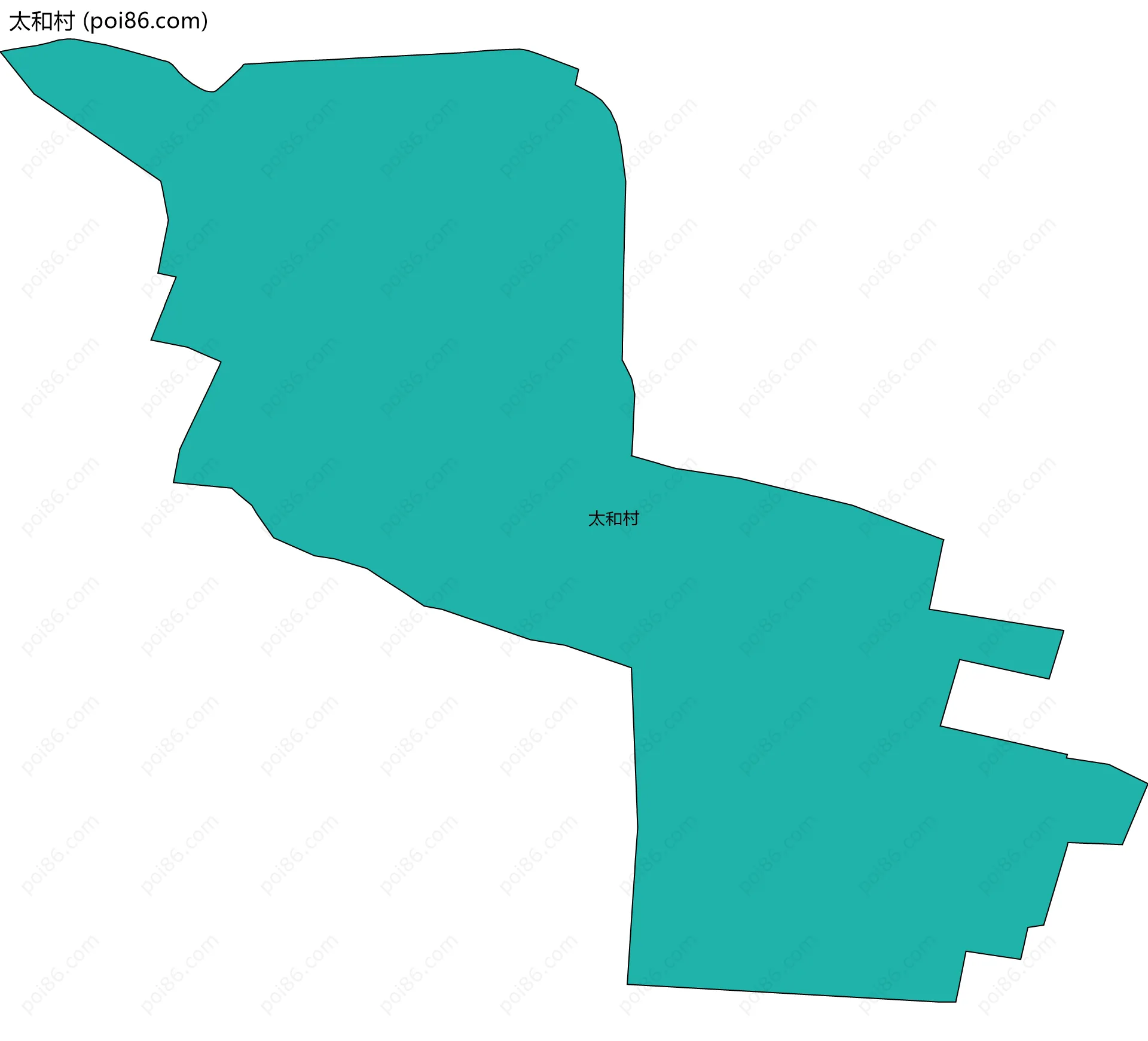太和村边界地图