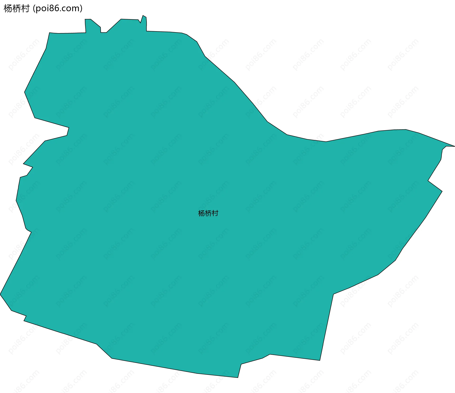 杨桥村边界地图