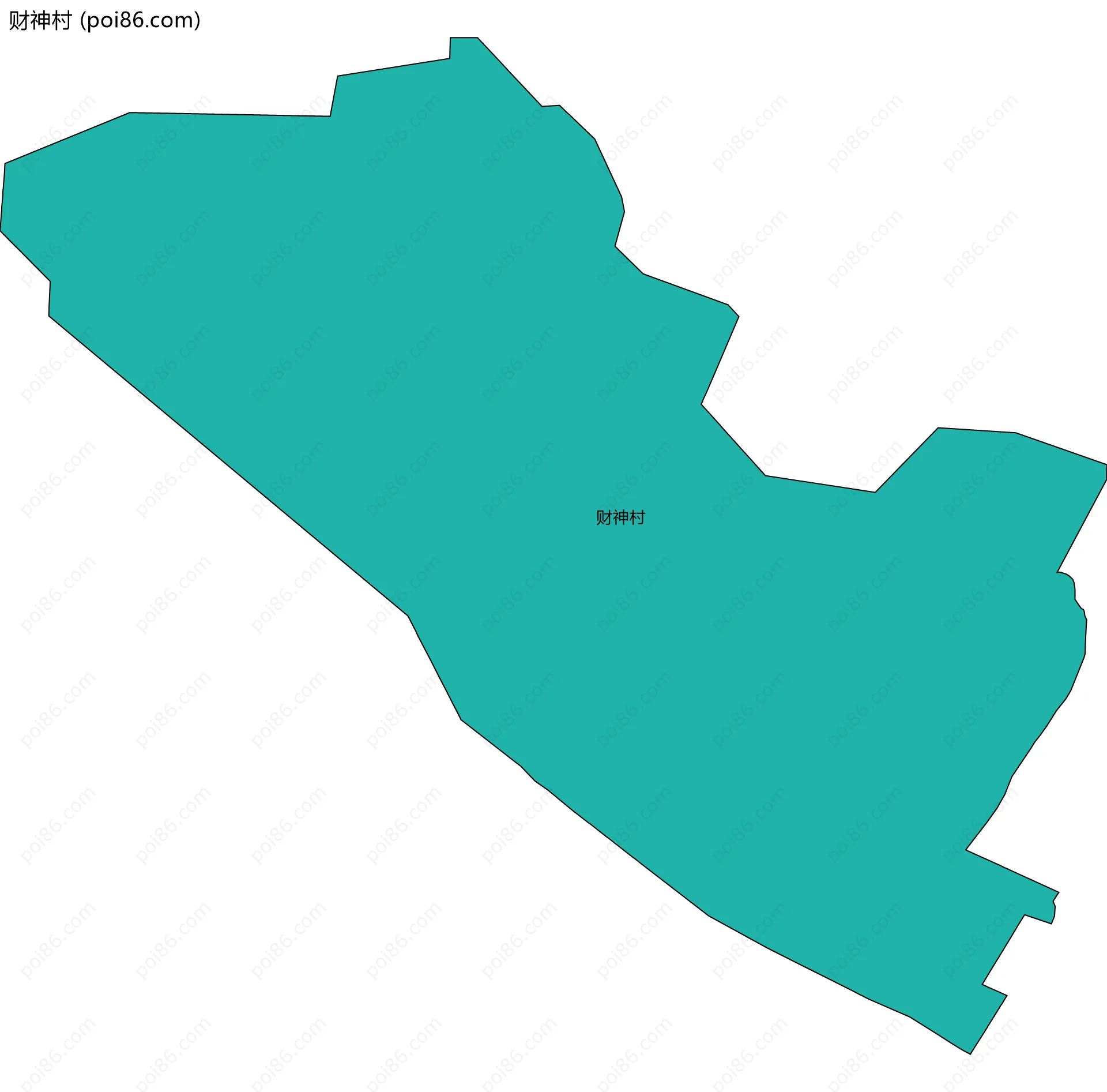 财神村边界地图