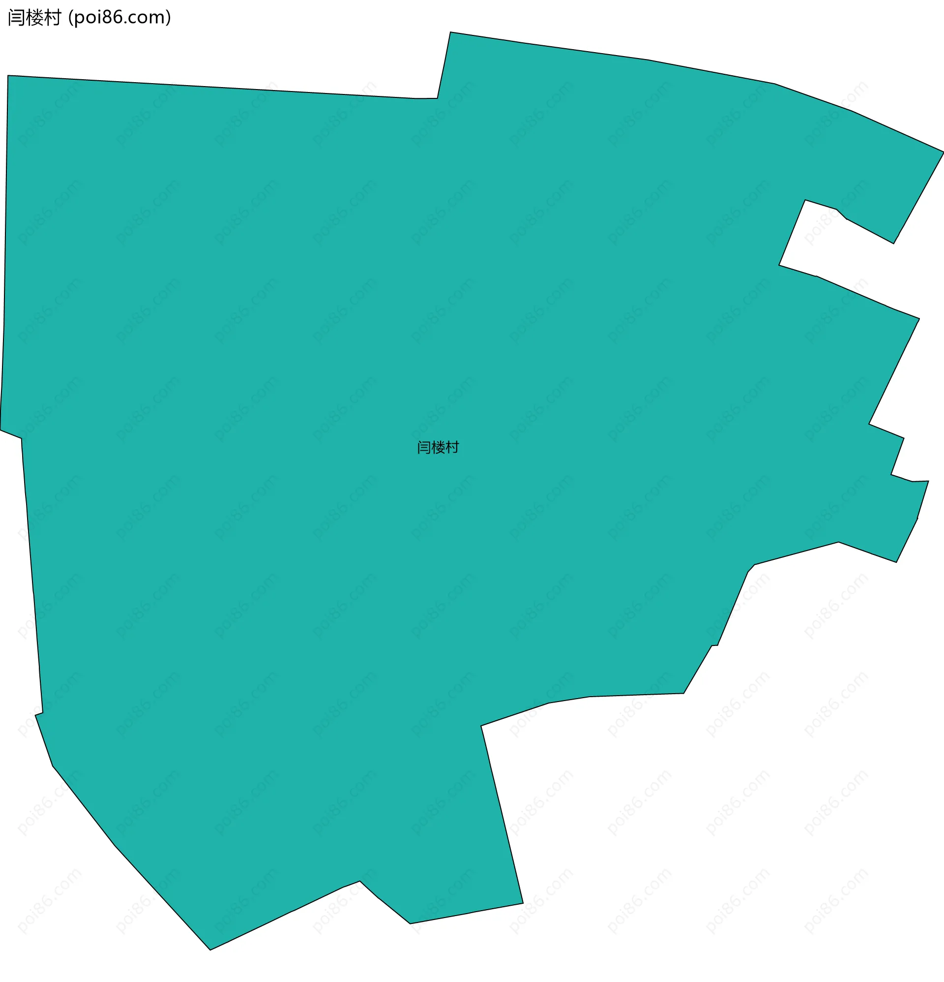 闫楼村边界地图