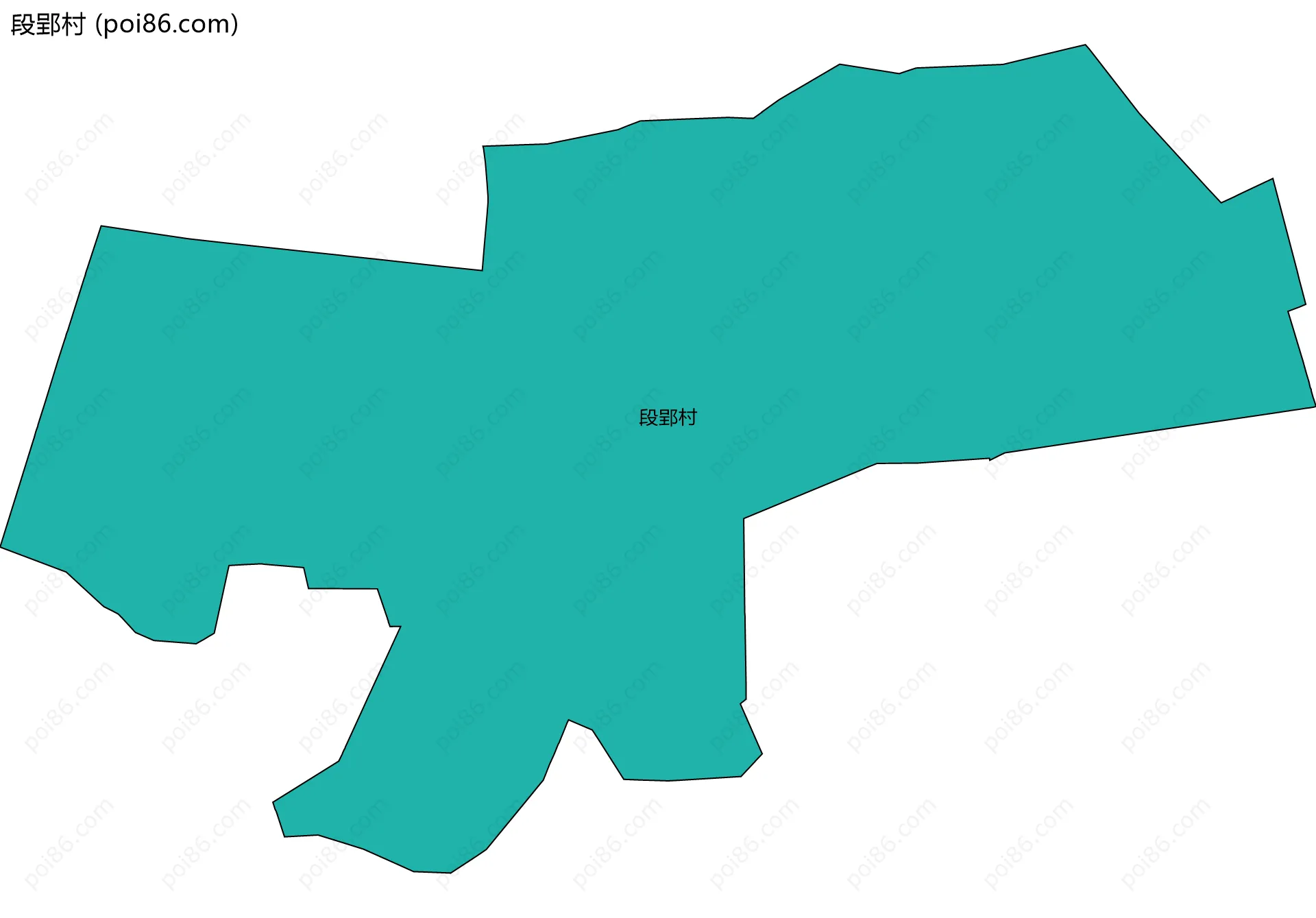 段郢村边界地图