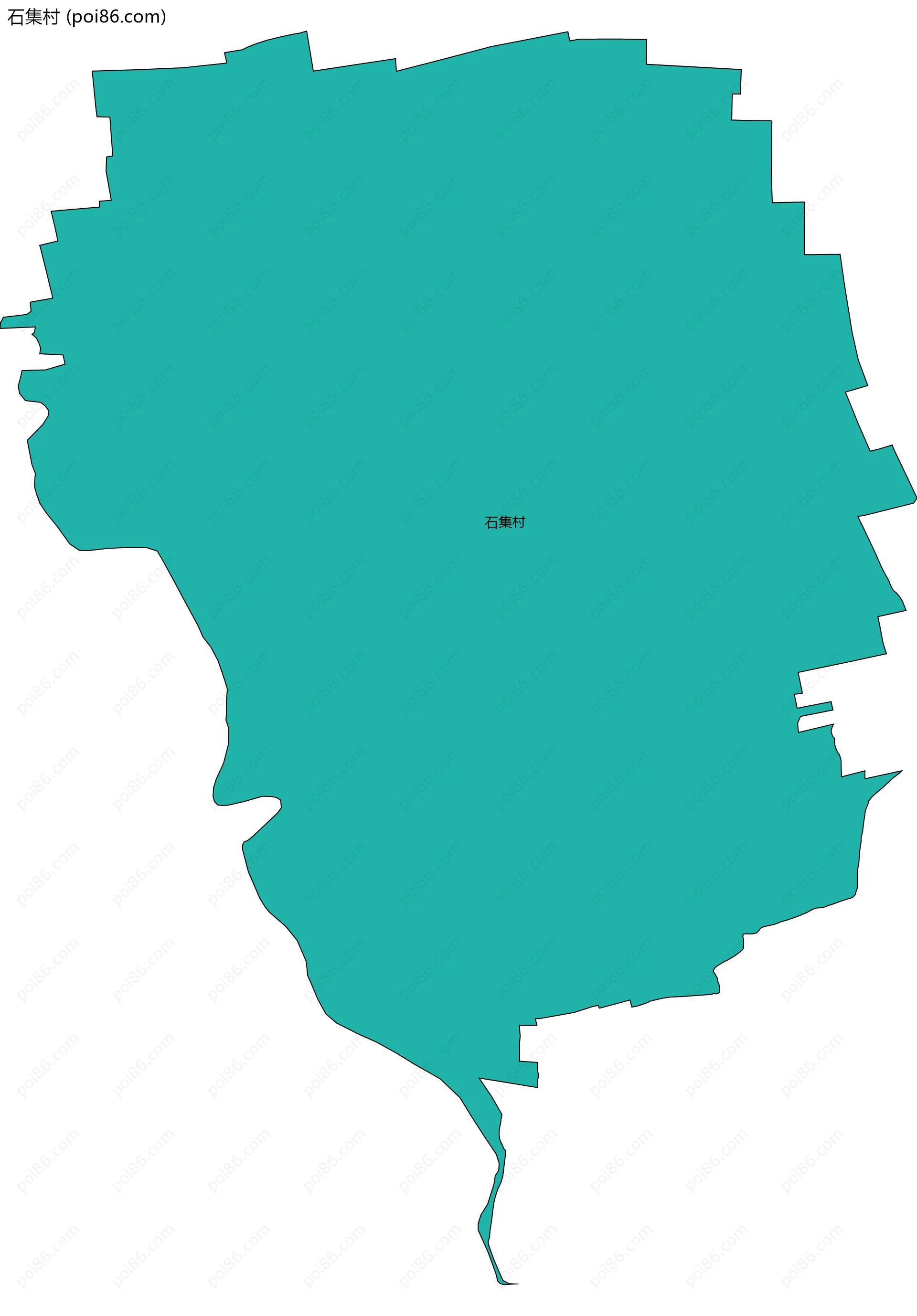 石集村边界地图