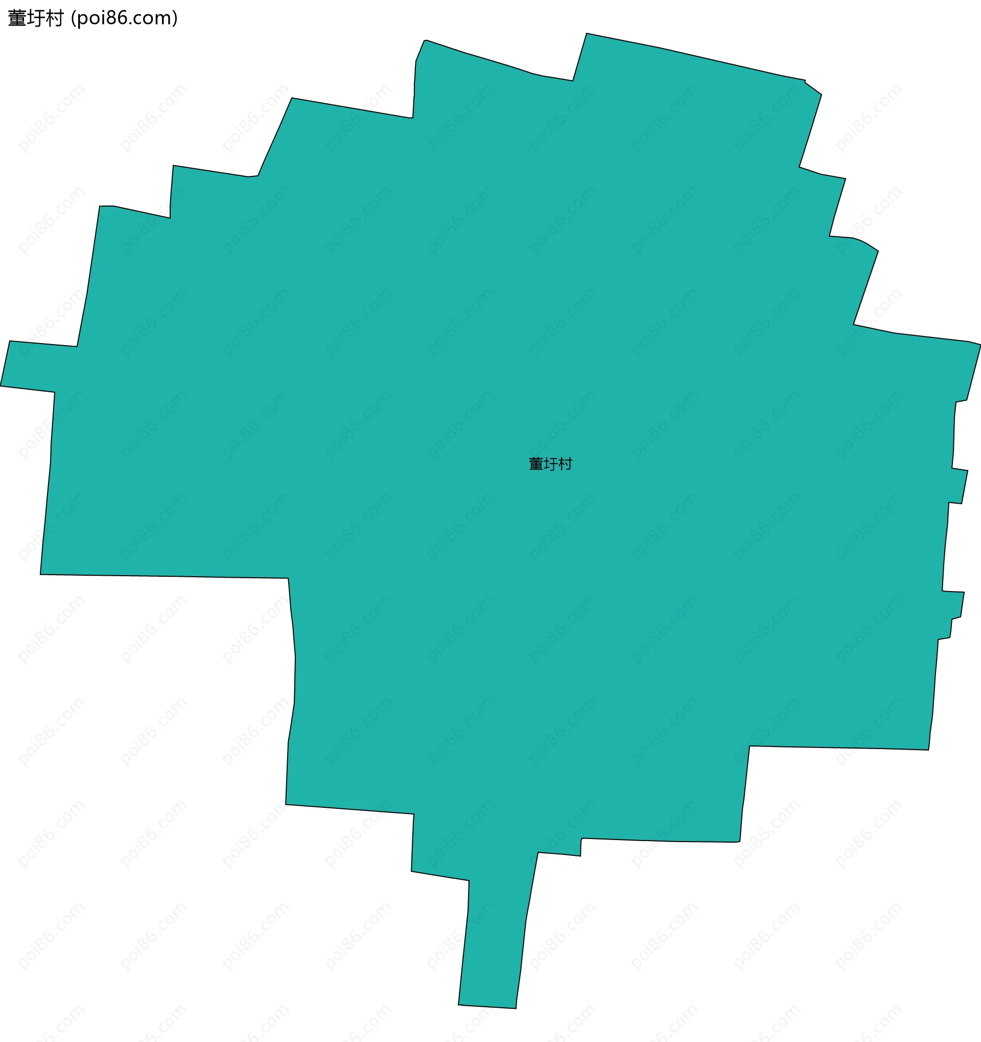 董圩村边界地图