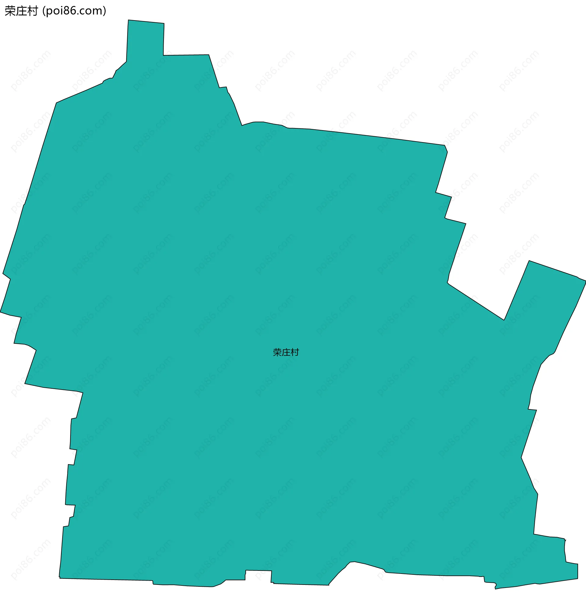 荣庄村边界地图