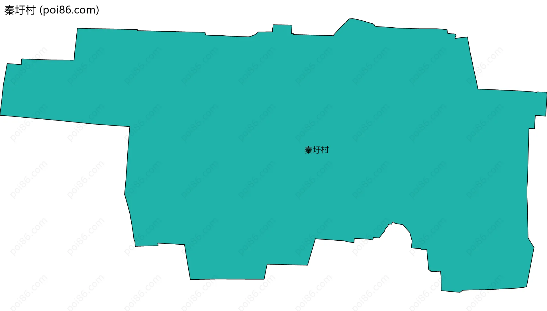 秦圩村边界地图