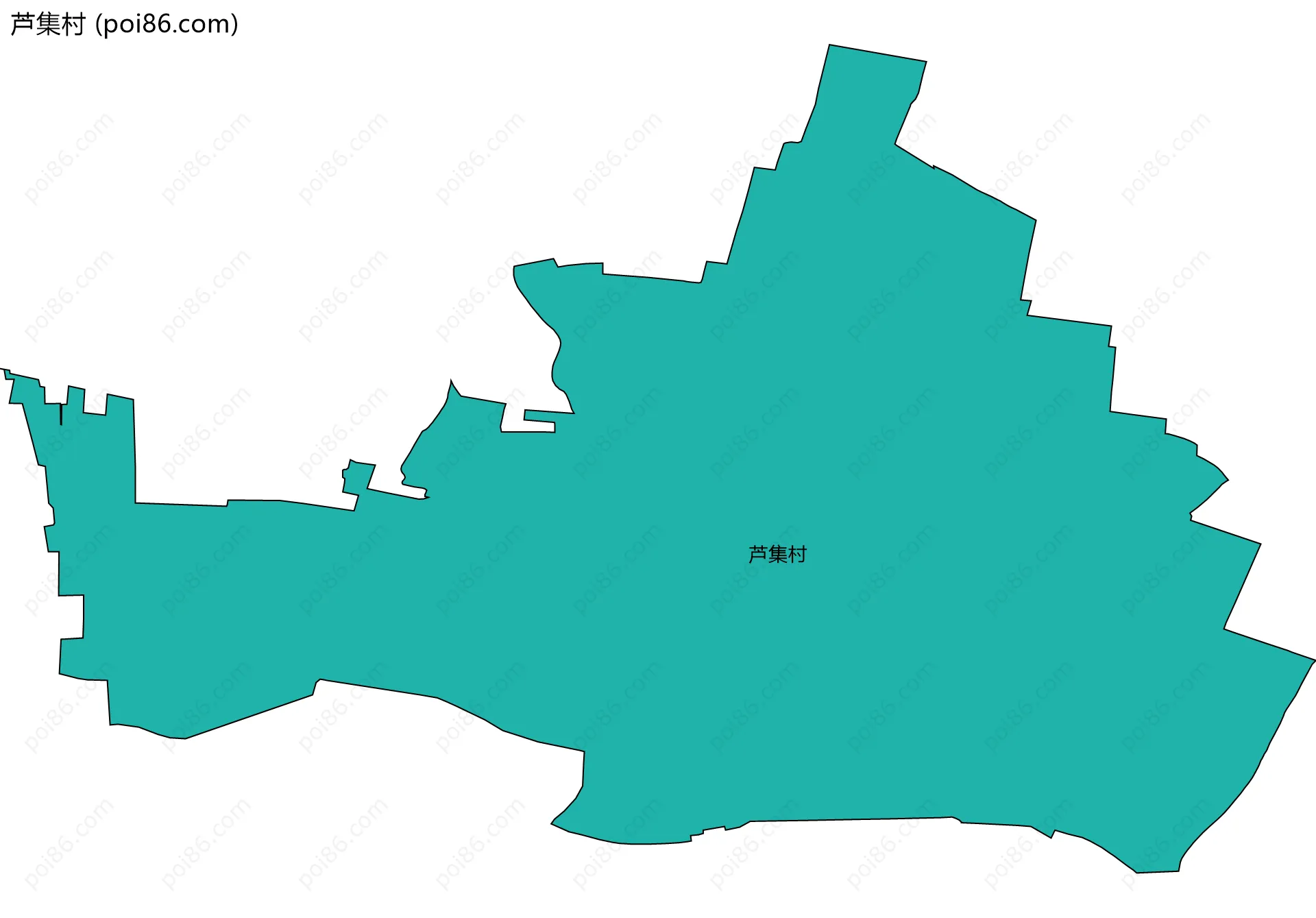 芦集村边界地图