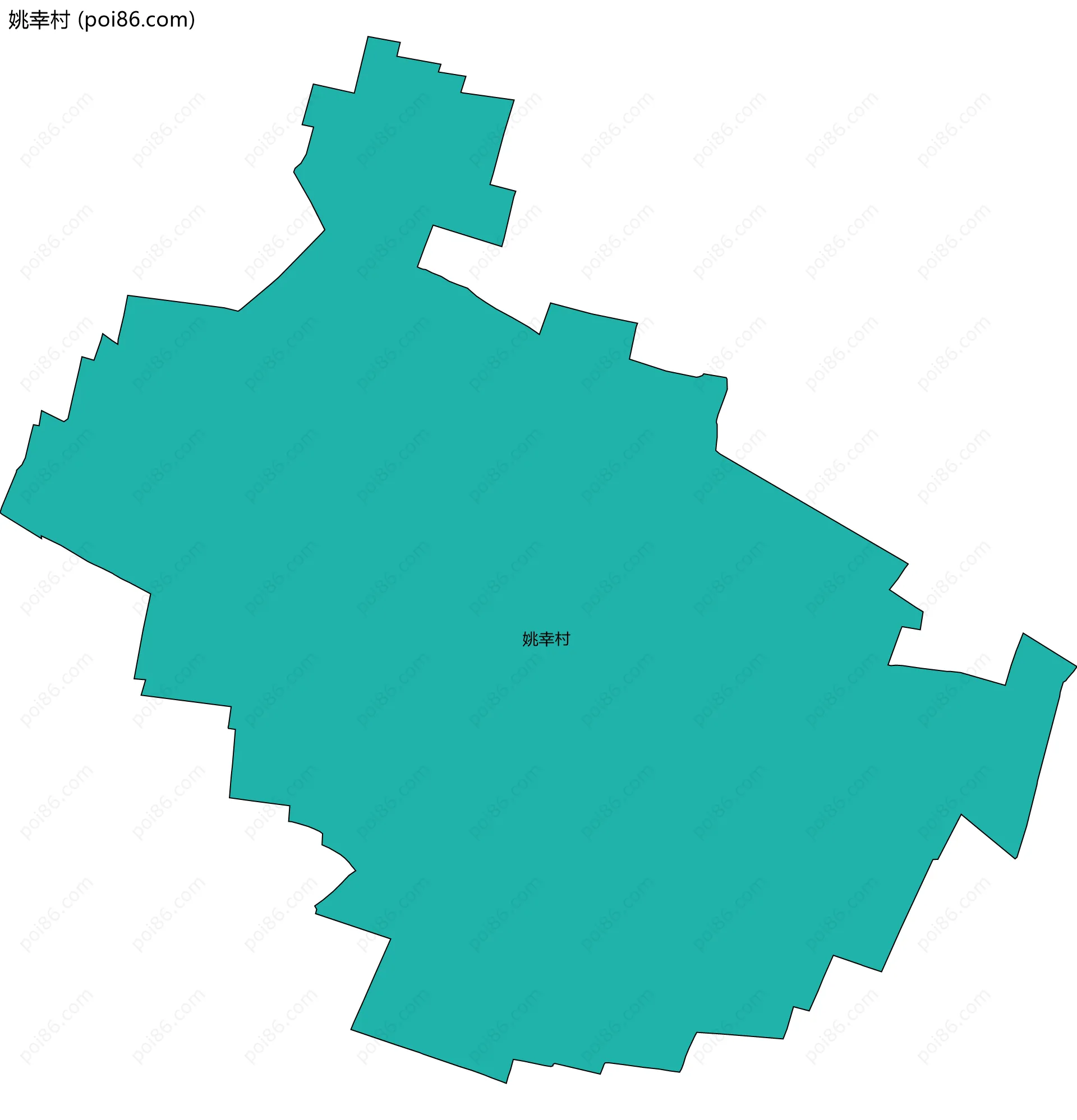 姚幸村边界地图