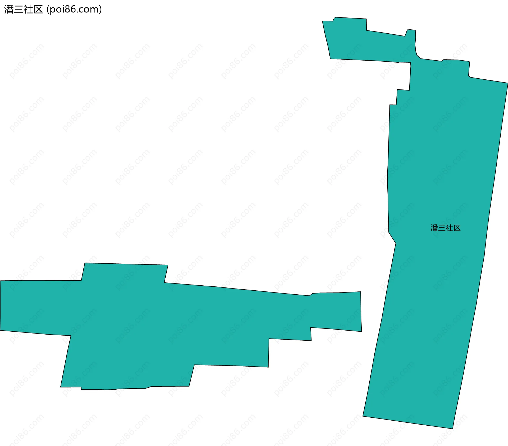 潘三社区边界地图