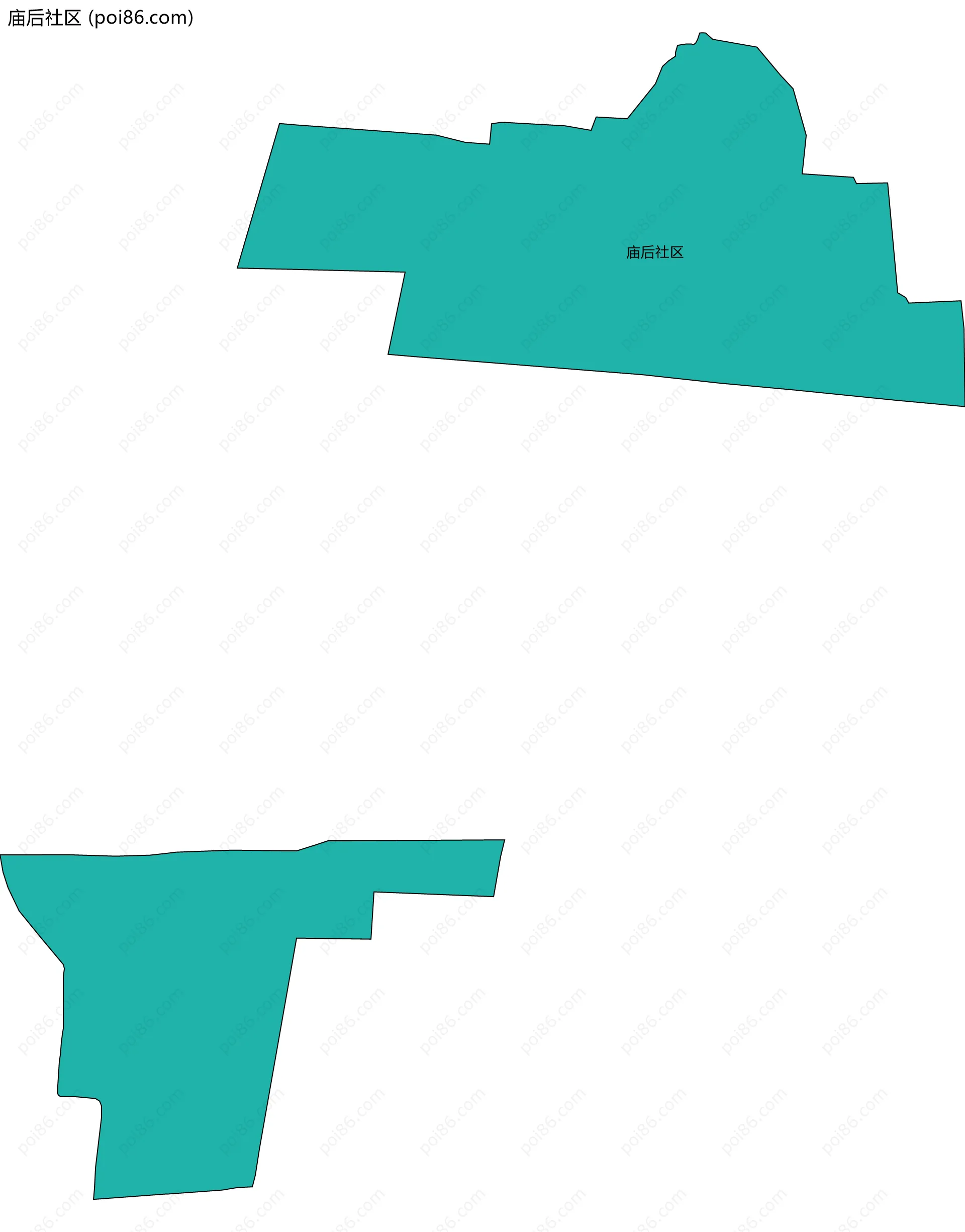 庙后社区边界地图