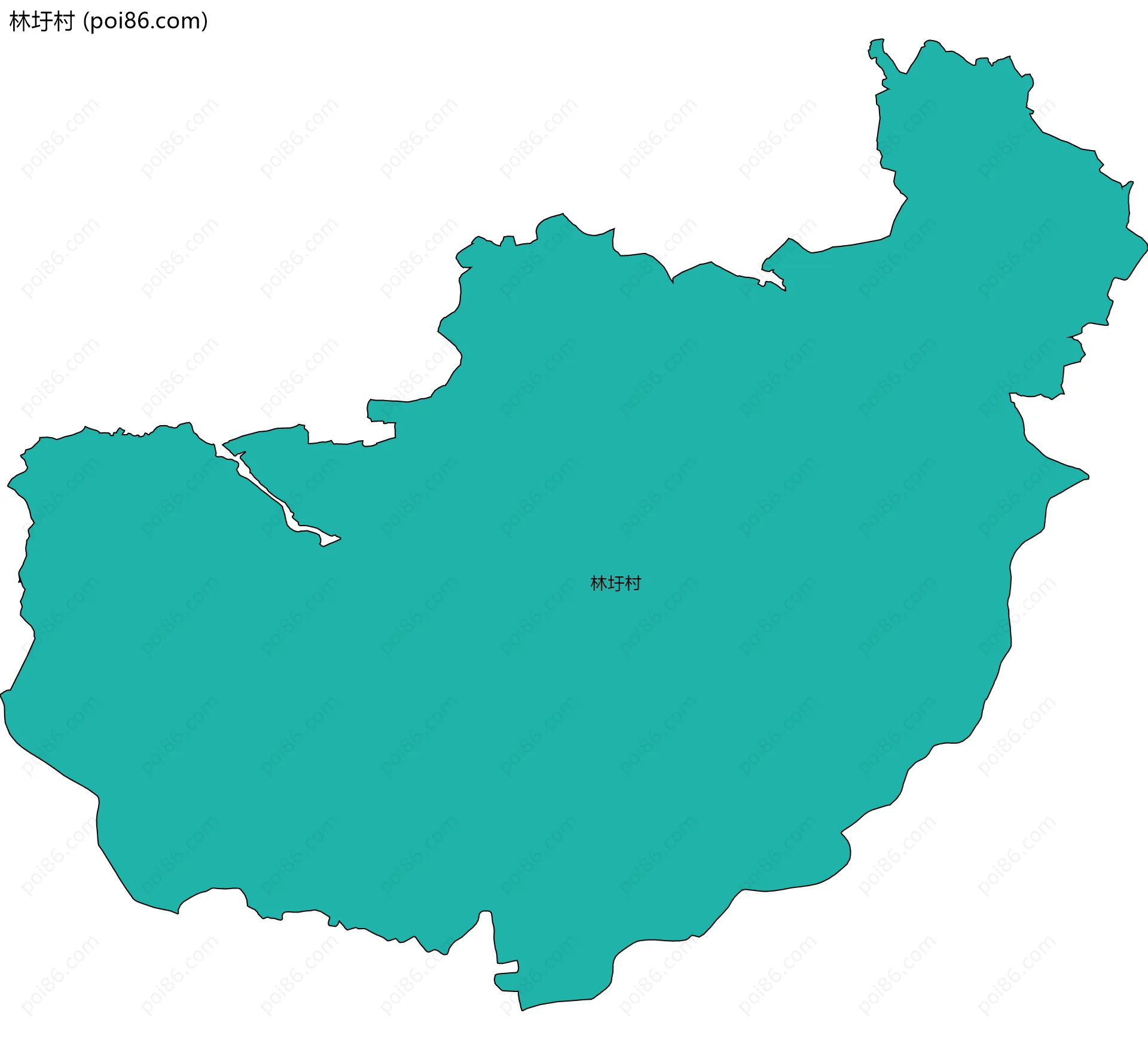 林圩村边界地图