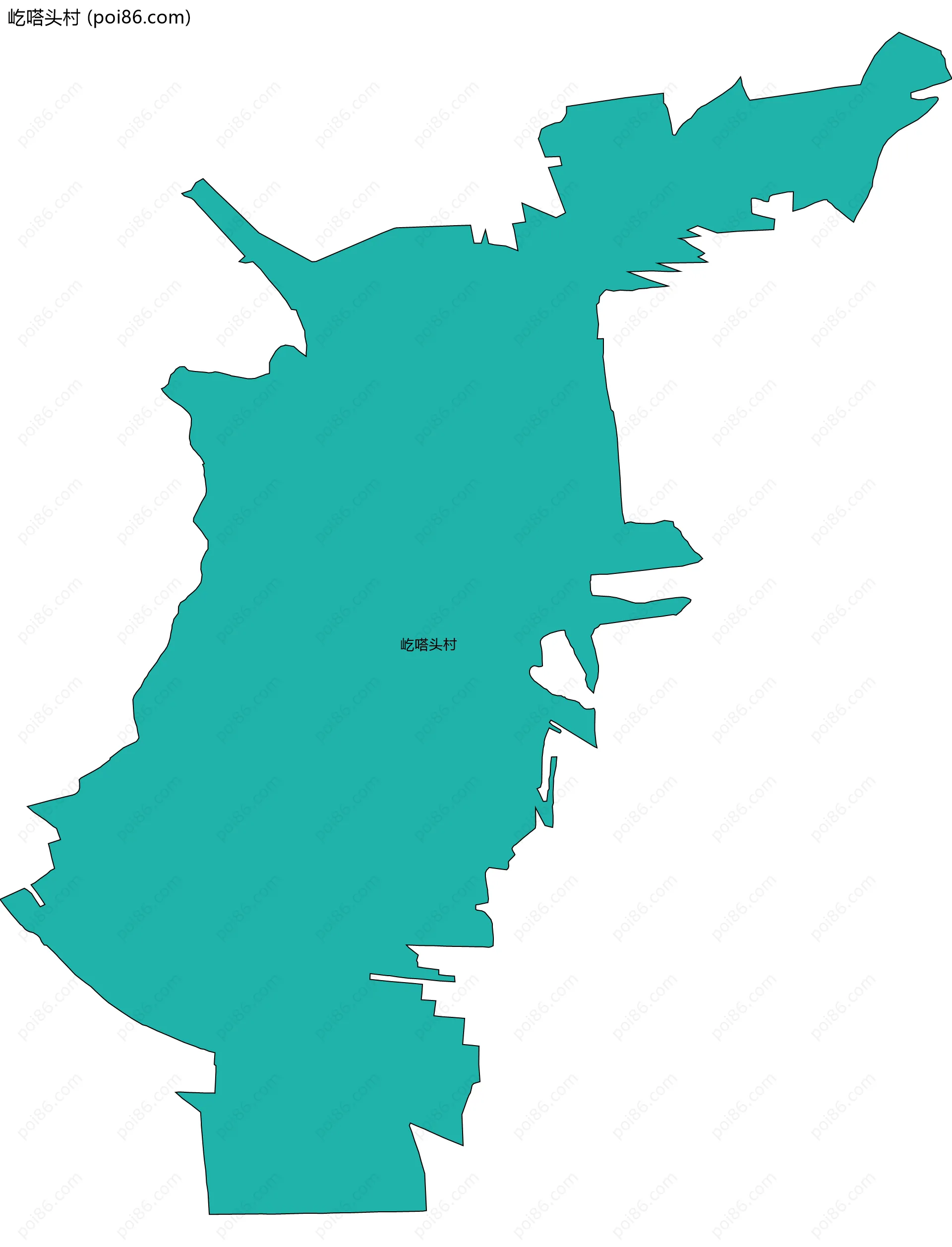 屹嗒头村边界地图