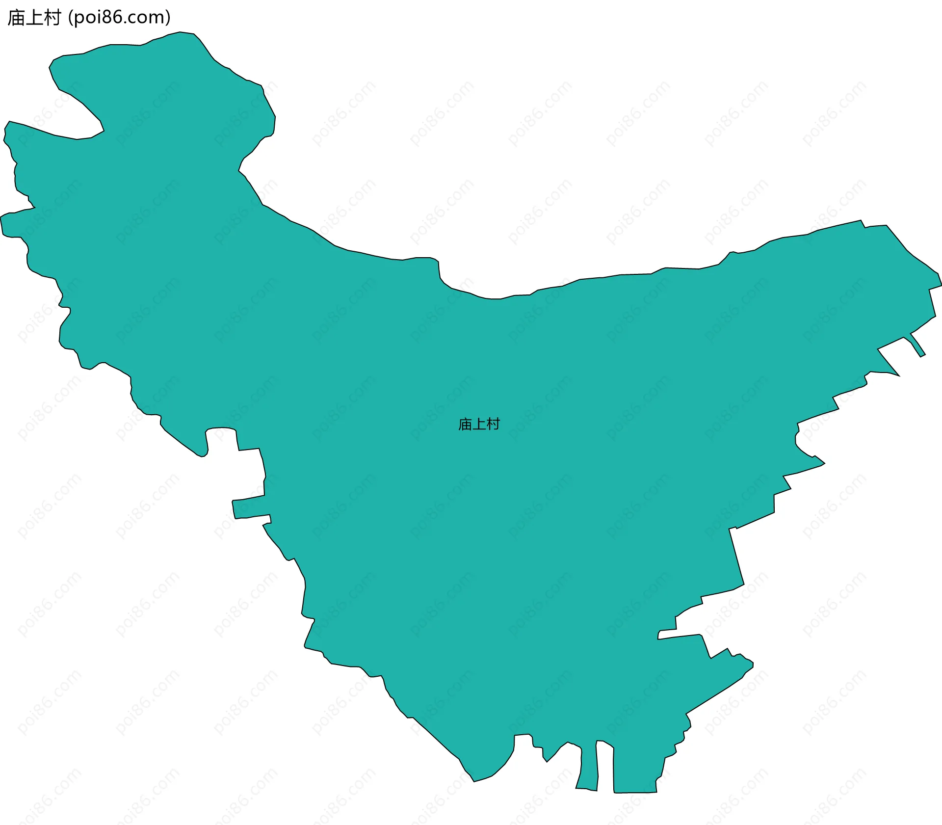 庙上村边界地图