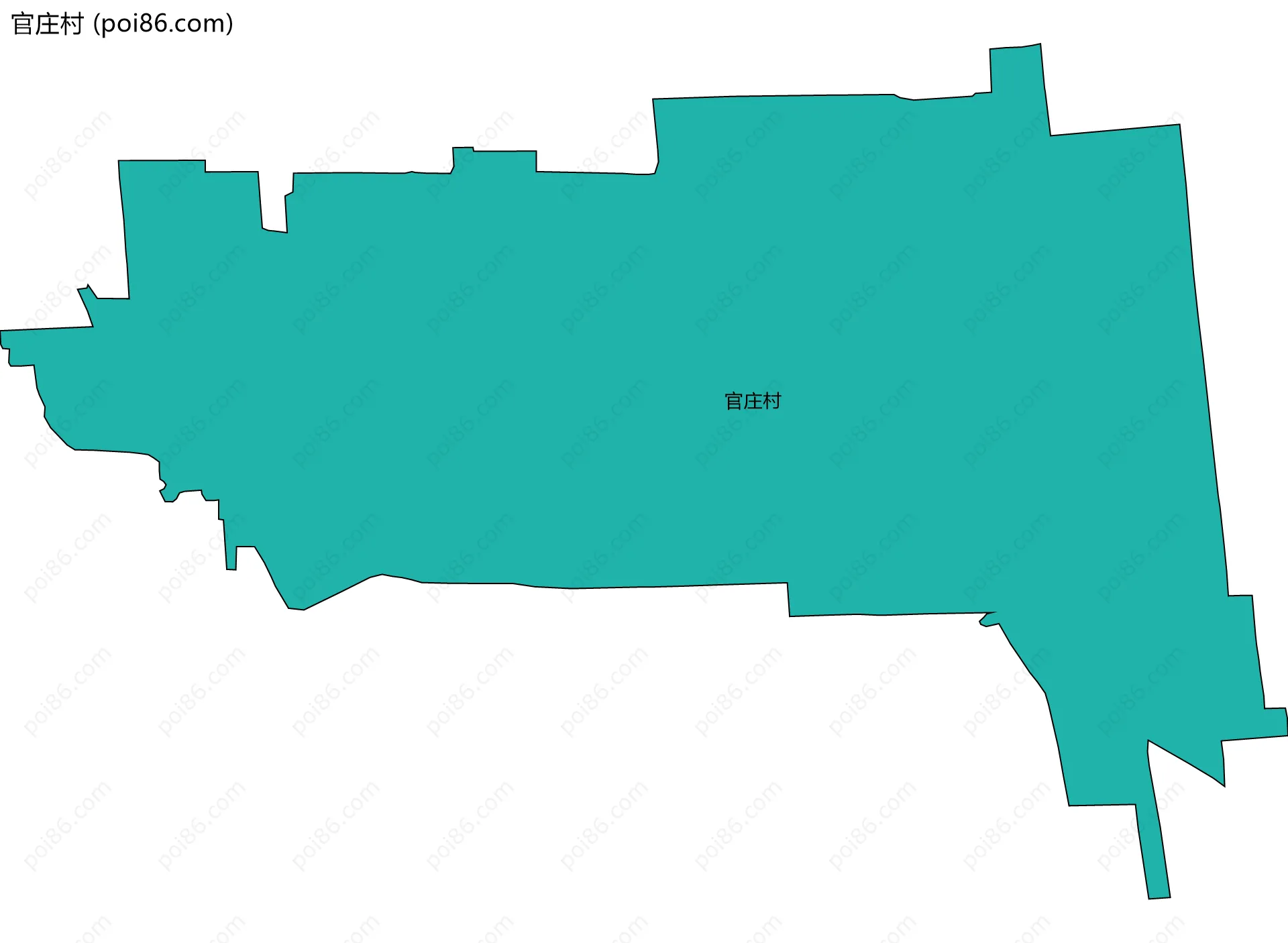 官庄村边界地图