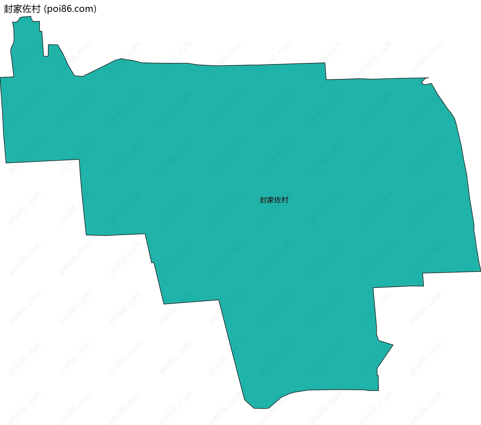封家佐村边界地图