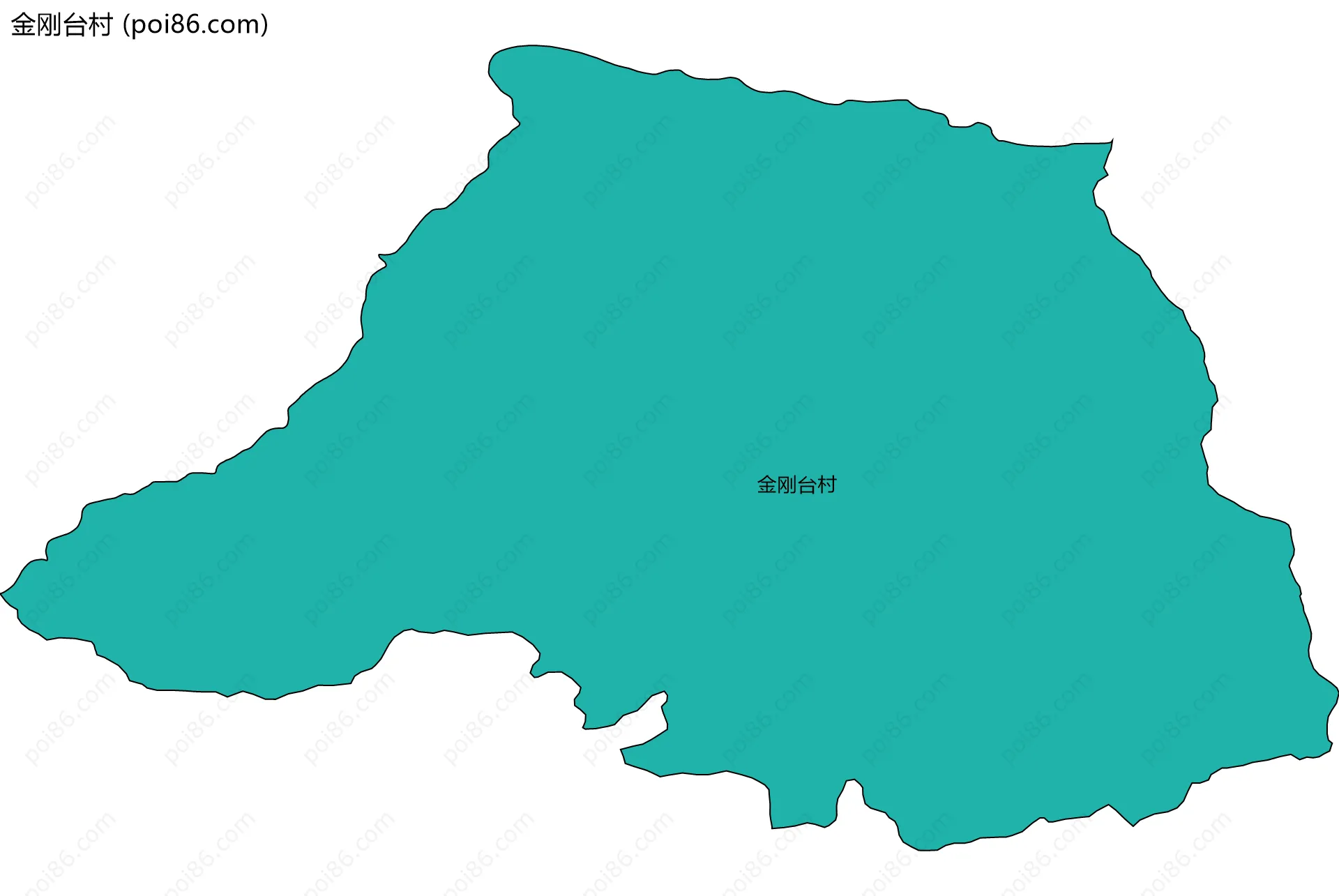 金刚台村边界地图