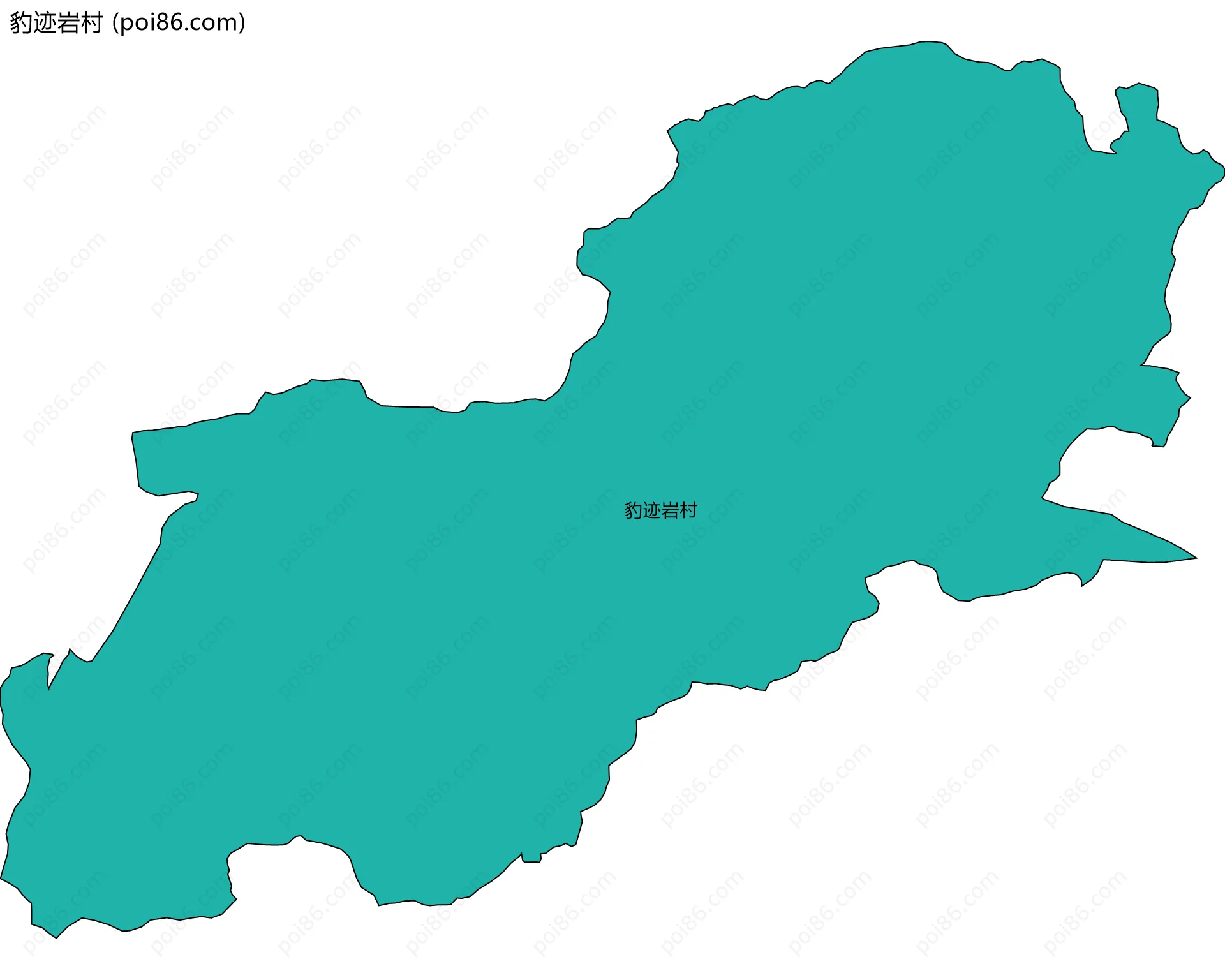 豹迹岩村边界地图